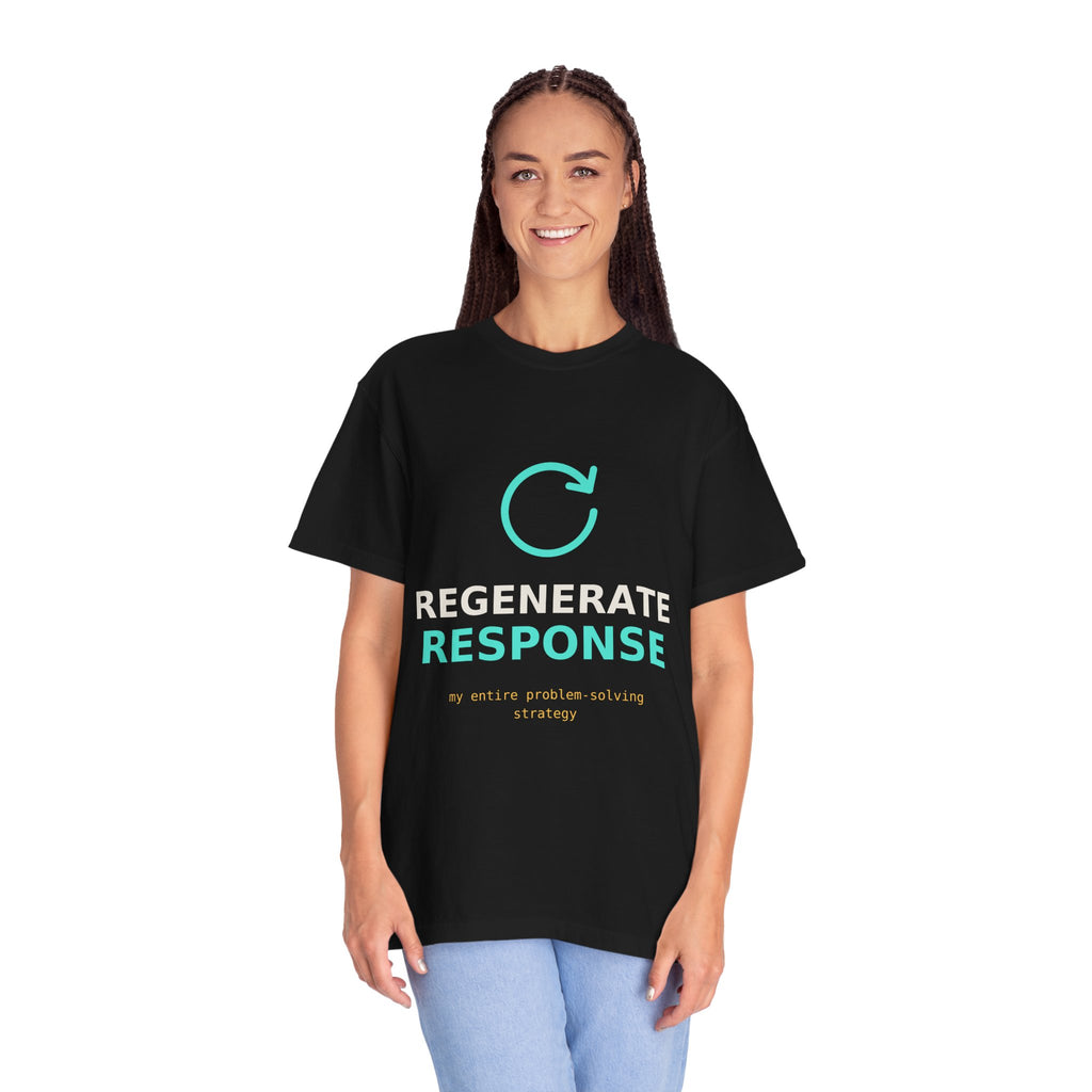 Regenerate Response Funny AI T-Shirt, Programmer Gift, Developer Tee, Coding Humor Shirt, AI Meme for Nerds, Problem Solving Geek