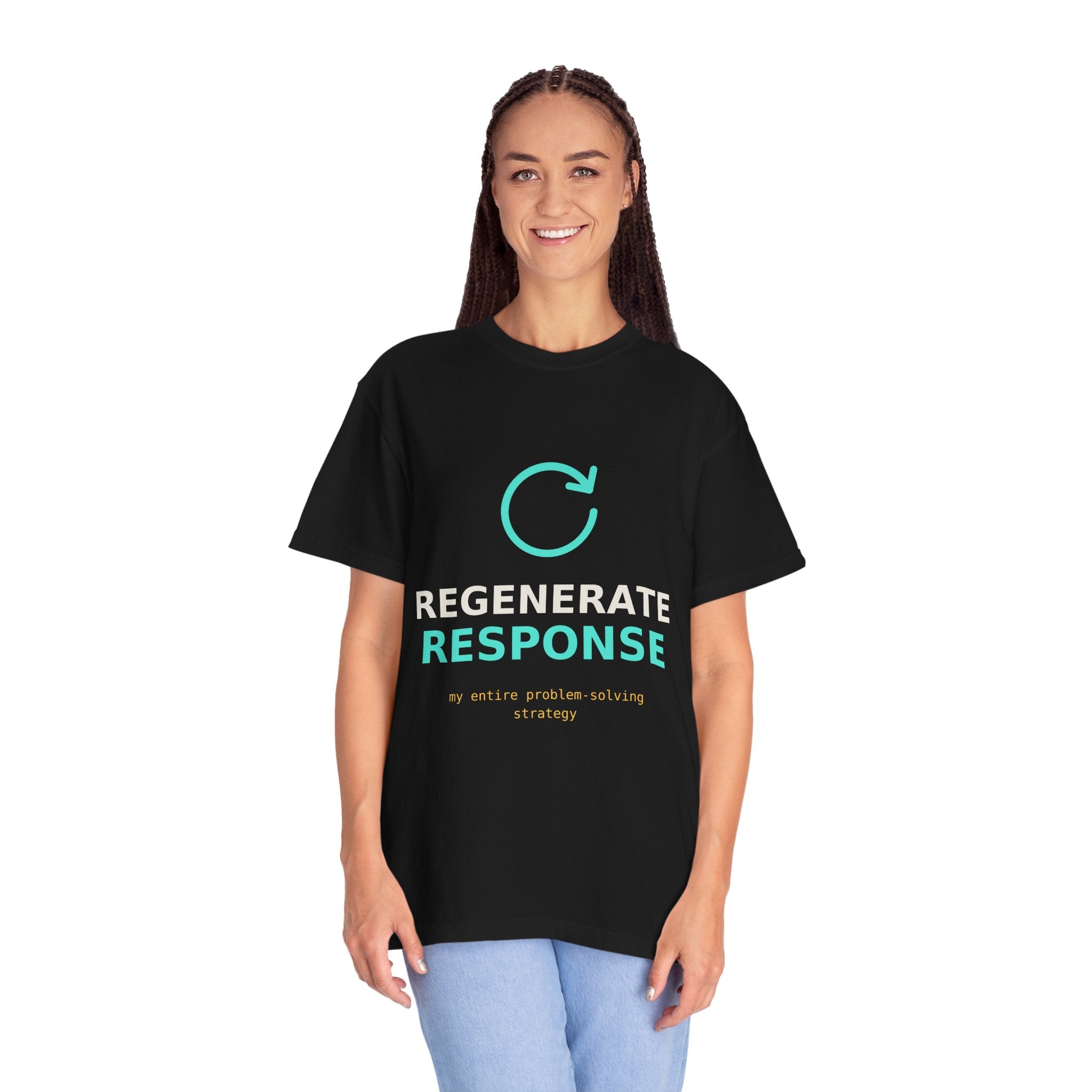 Regenerate Response Funny AI T-Shirt, Programmer Gift, Developer Tee, Coding Humor Shirt, AI Meme for Nerds, Problem Solving Geek