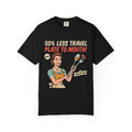 50% Less Travel Plate-to-Mouth Retro Housewife Illustration T-shirt