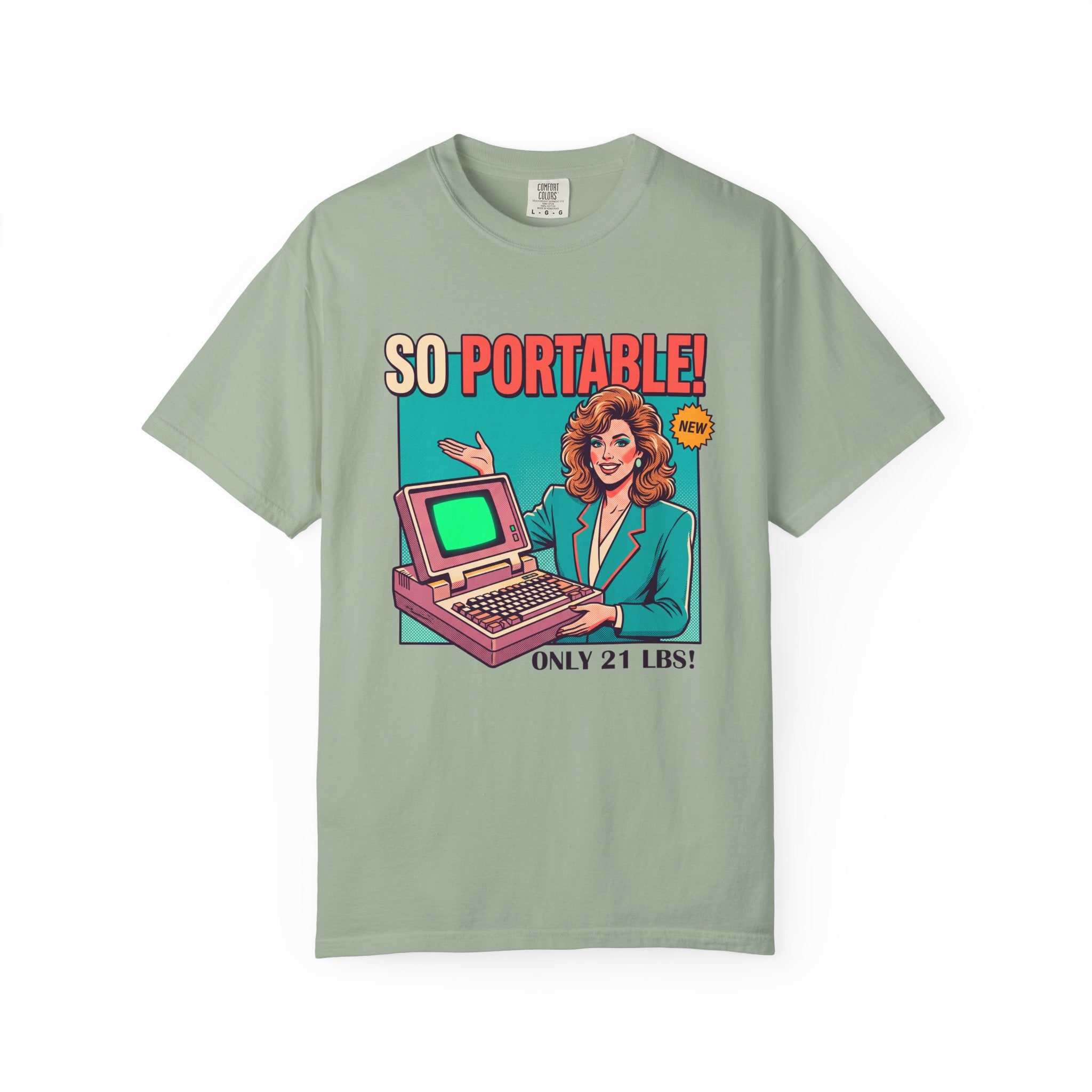 So Portable Retro Computer Tee | Vintage 80s Laptop Graphic T-Shirt