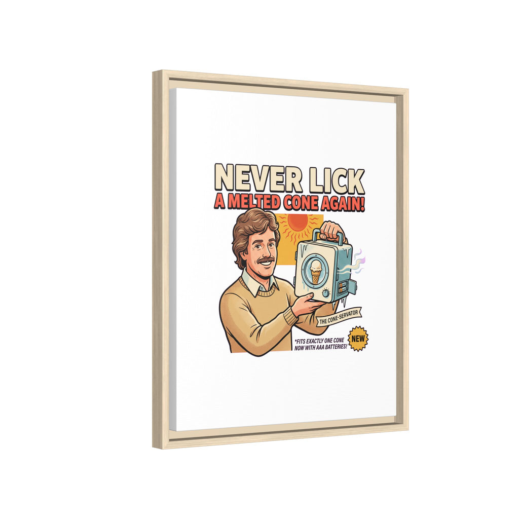 Never Lick a Melted Cone Again Poster Print
