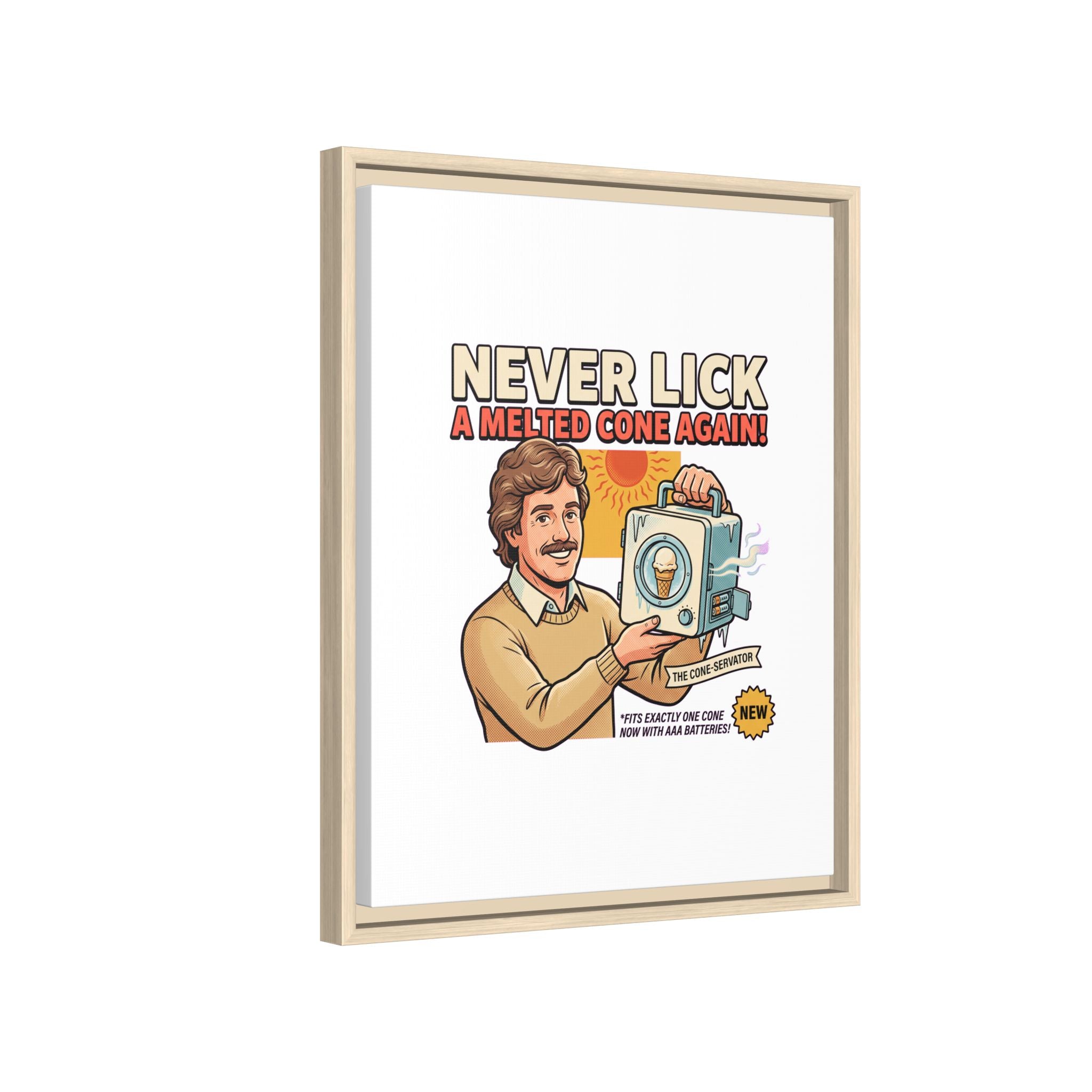 Never Lick a Melted Cone Again Poster Print