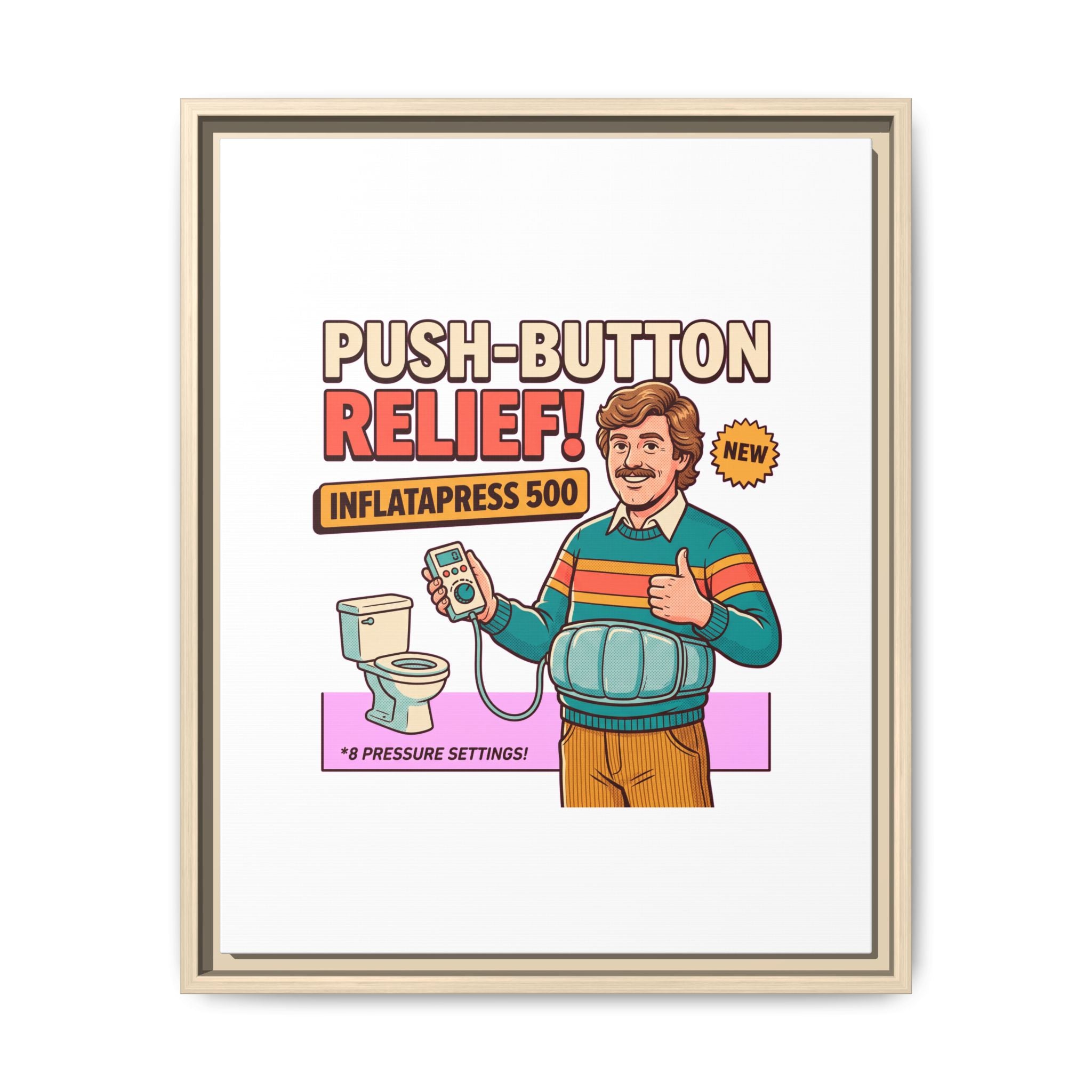 Push-Button Relief Inflatable Belt Canvas
