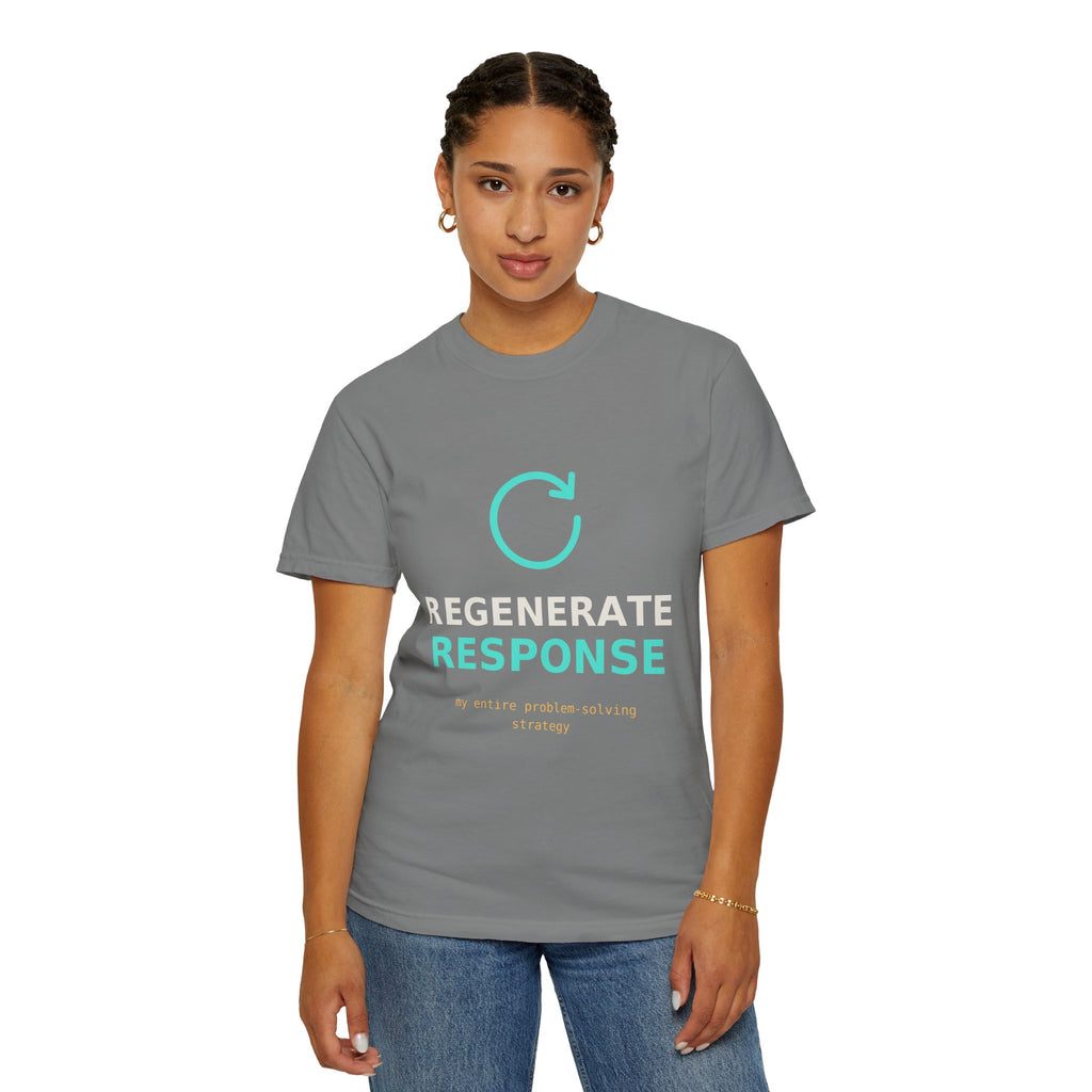 Regenerate Response Funny AI T-Shirt, Programmer Gift, Developer Tee, Coding Humor Shirt, AI Meme for Nerds, Problem Solving Geek