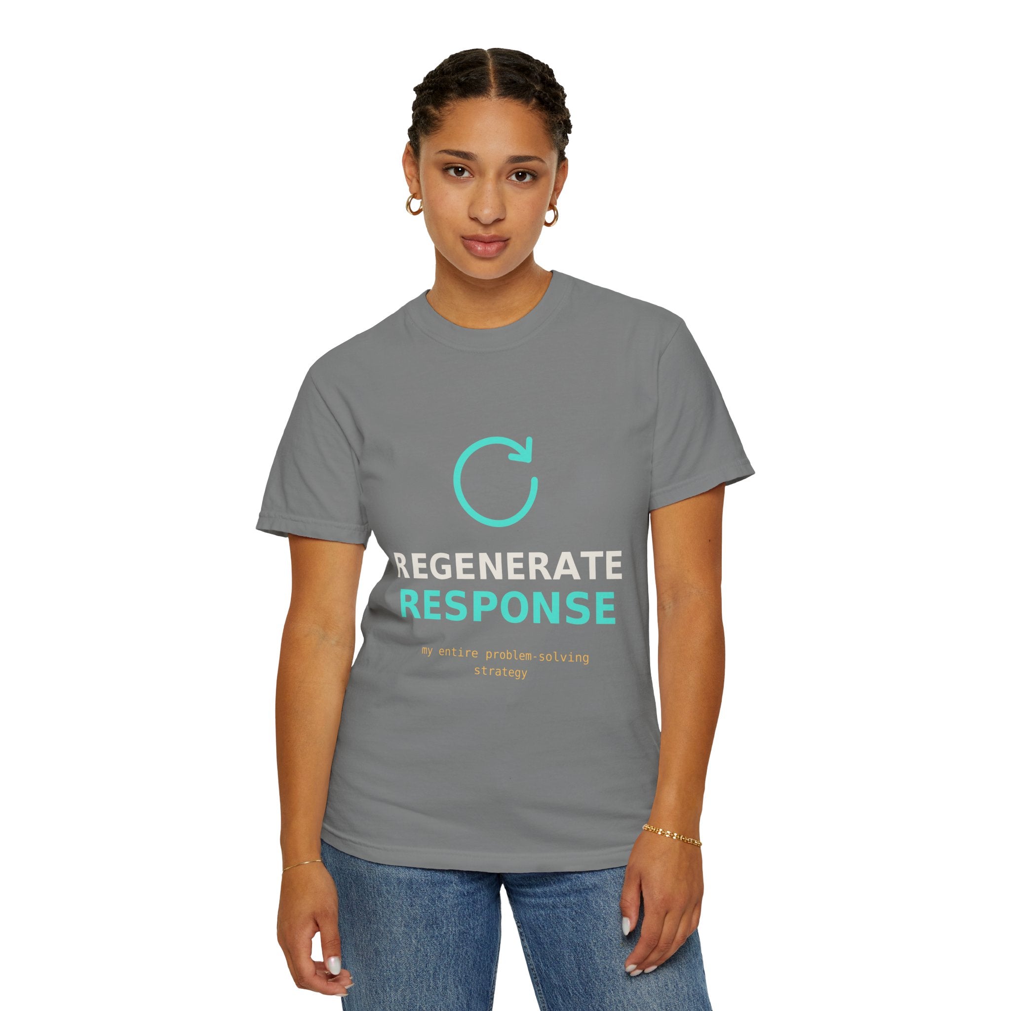 Regenerate Response Funny AI T-Shirt, Programmer Gift, Developer Tee, Coding Humor Shirt, AI Meme for Nerds, Problem Solving Geek
