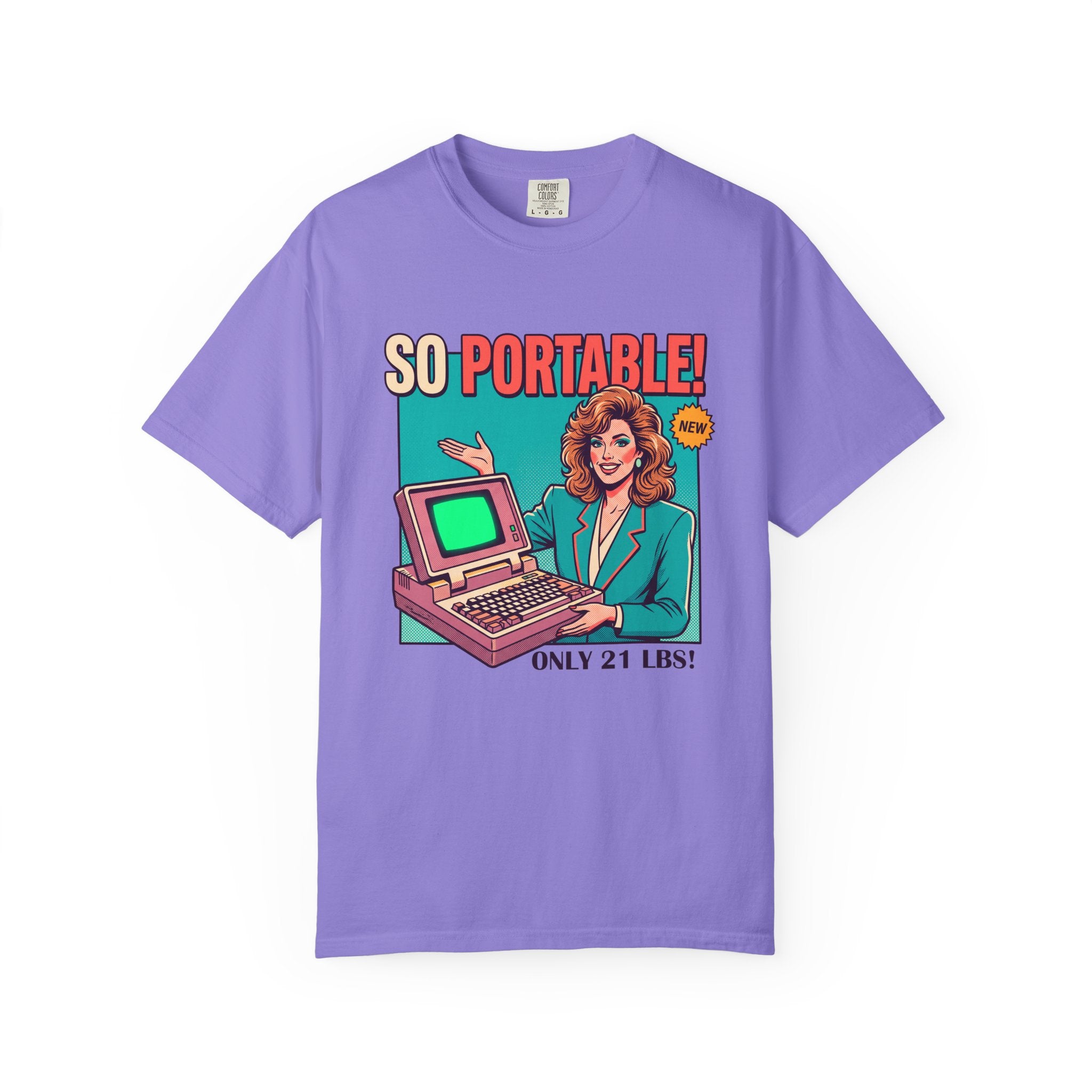 So Portable Retro Computer Tee | Vintage 80s Laptop Graphic T-Shirt