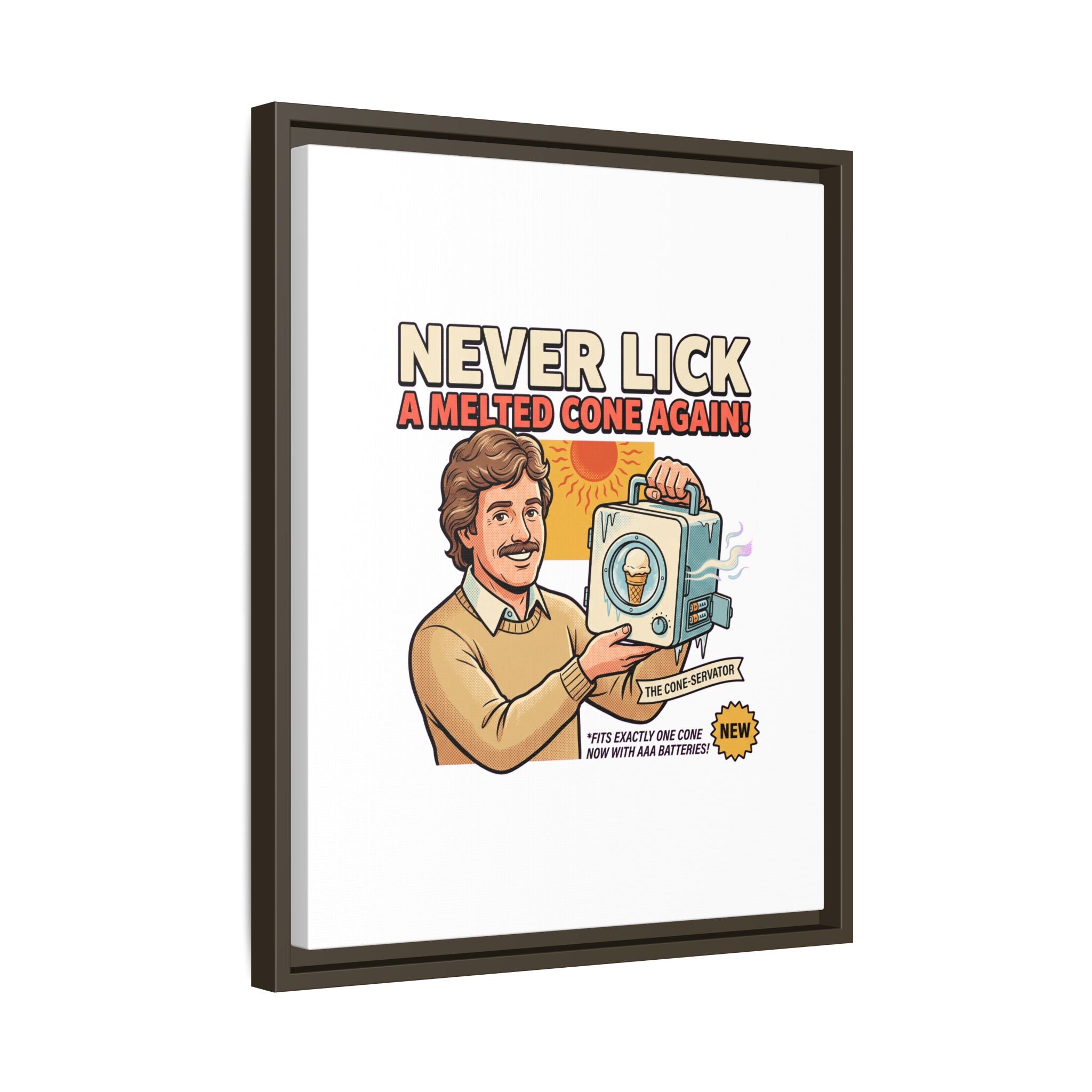 Never Lick a Melted Cone Again Poster Print