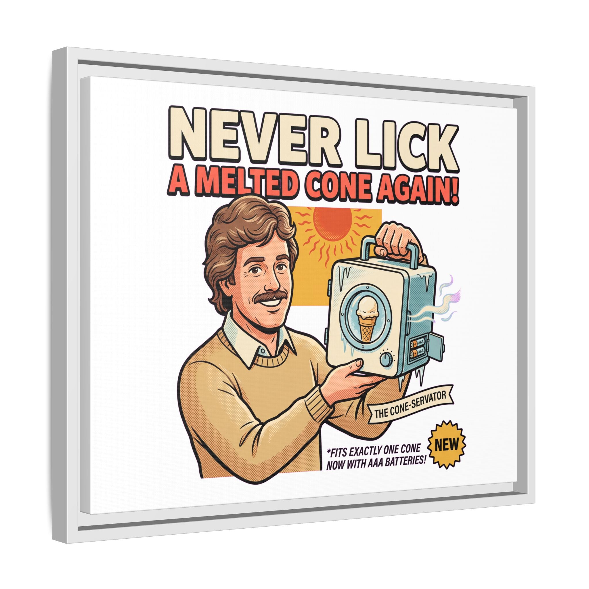 Never Lick a Melted Cone Again Poster Print