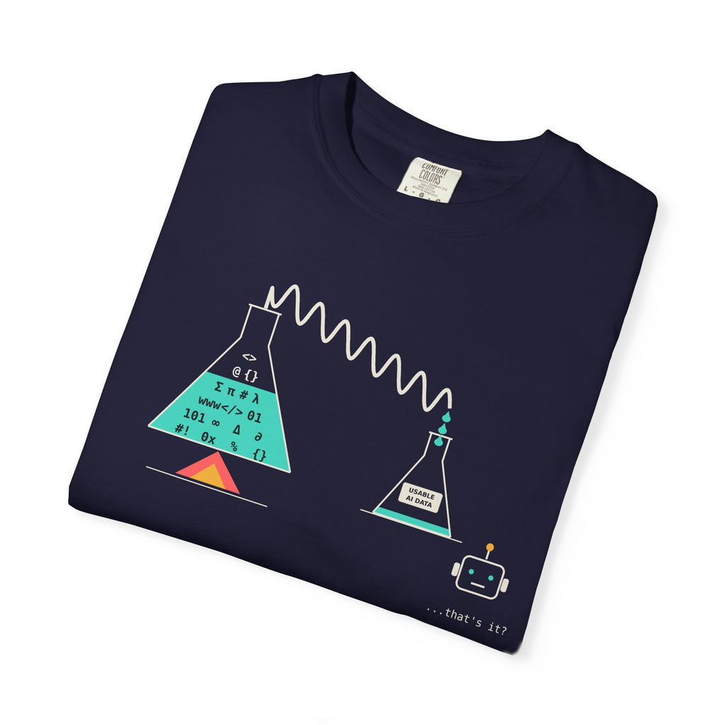 Theres Knowledge Out There Funny AI T-Shirt, Data Science Meme Tee, Machine Learning Gift, Programmer Tech Humor Nerd Shirt for Coders