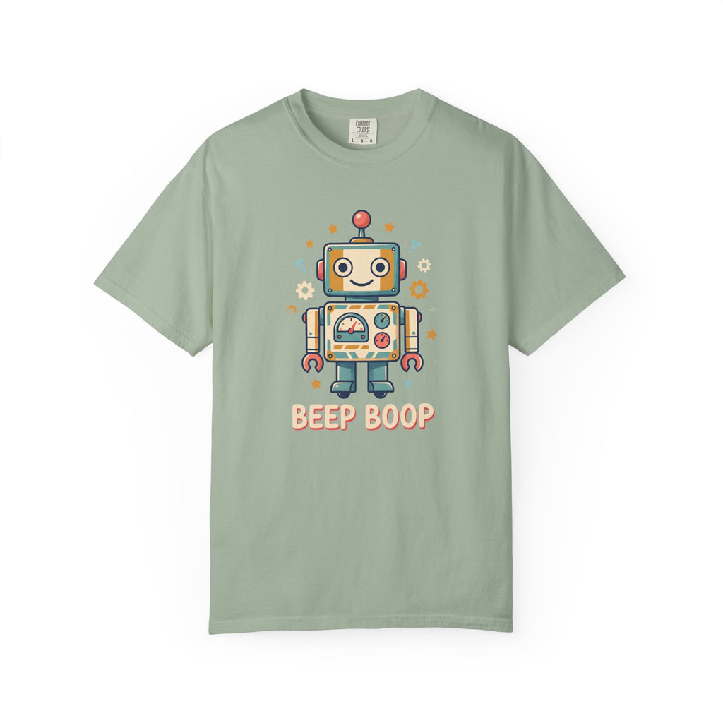 Retro Cartoon Robot Beep Boop T-Shirt | Cute Robot Graphic Tee