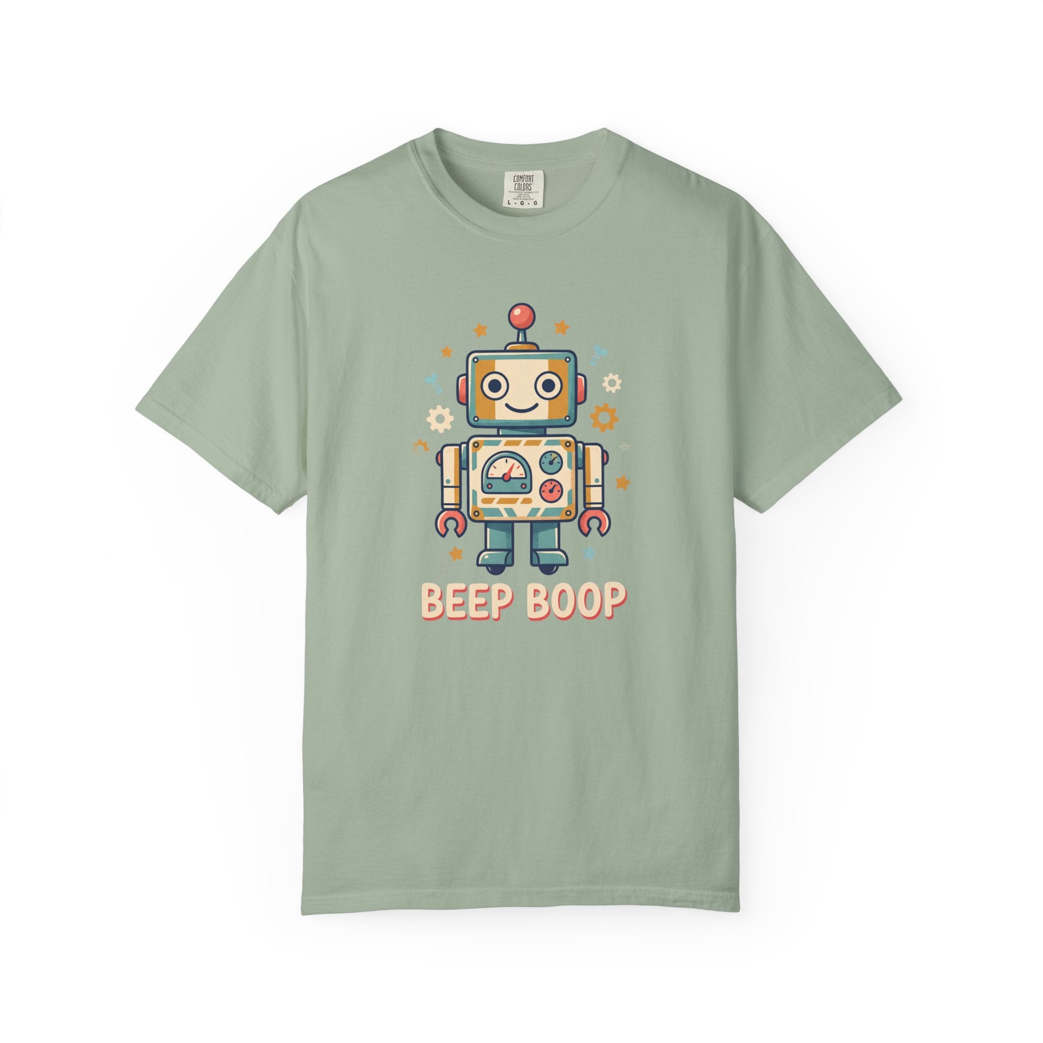 Retro Cartoon Robot Beep Boop T-Shirt | Cute Robot Graphic Tee