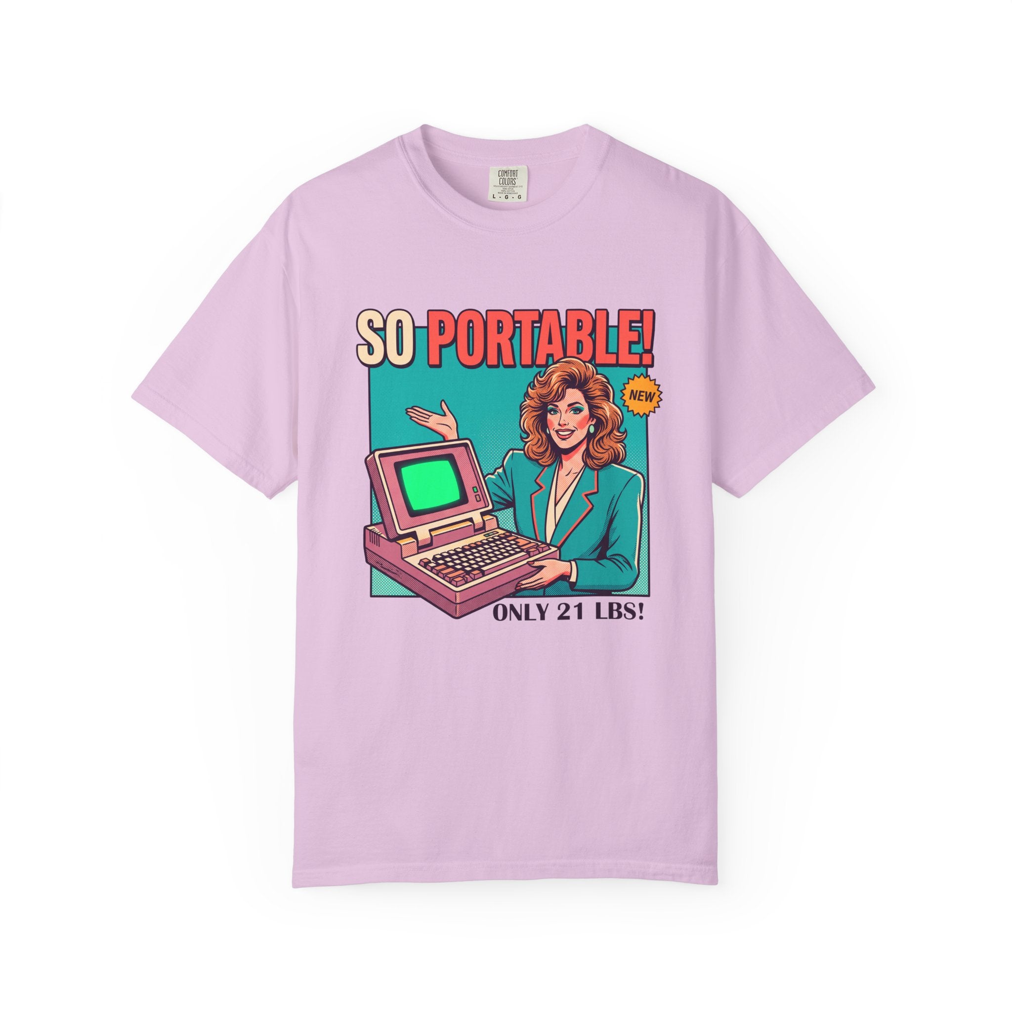So Portable Retro Computer Tee | Vintage 80s Laptop Graphic T-Shirt