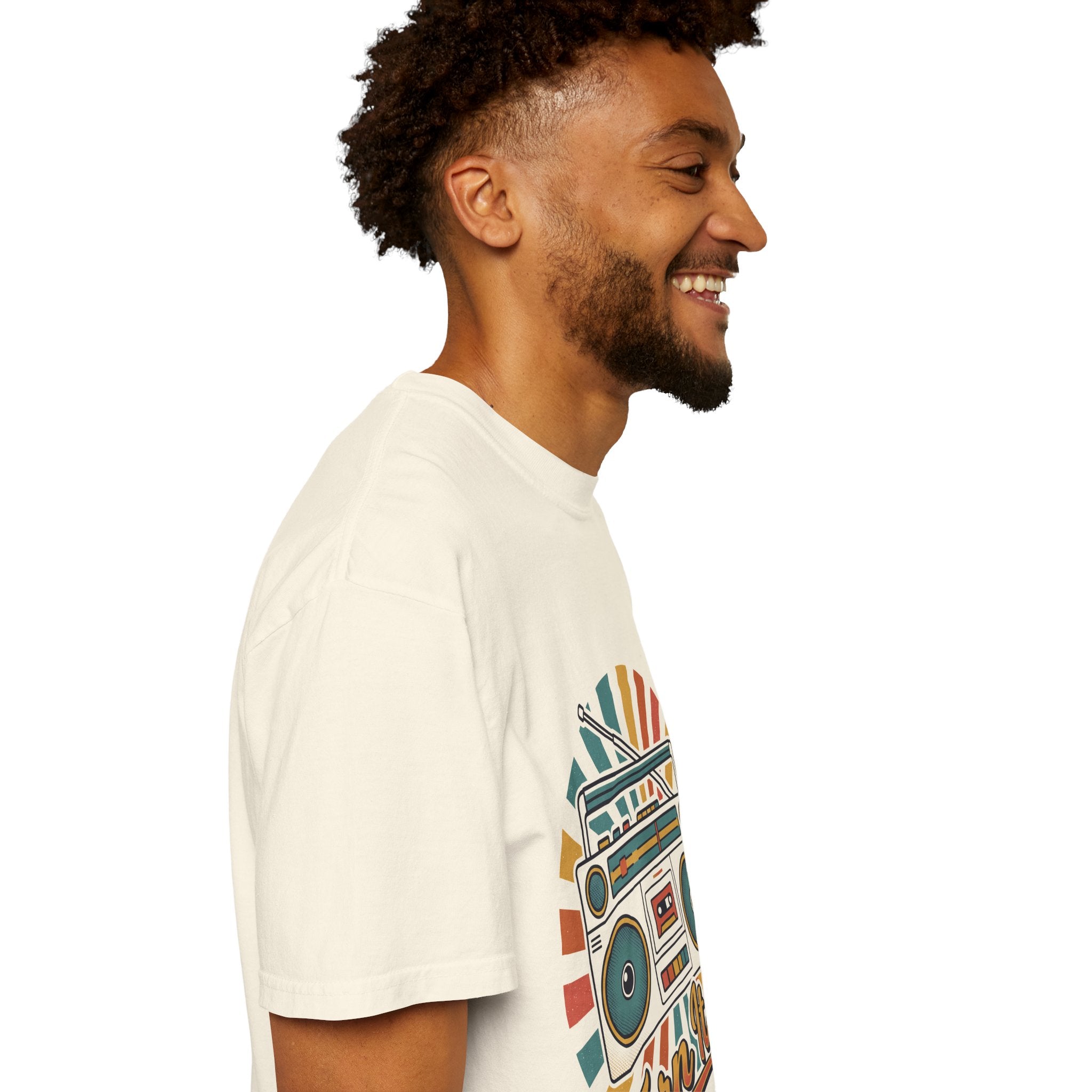 80s Boombox Retro Music Tee | Vintage Ghetto Blaster Shirt