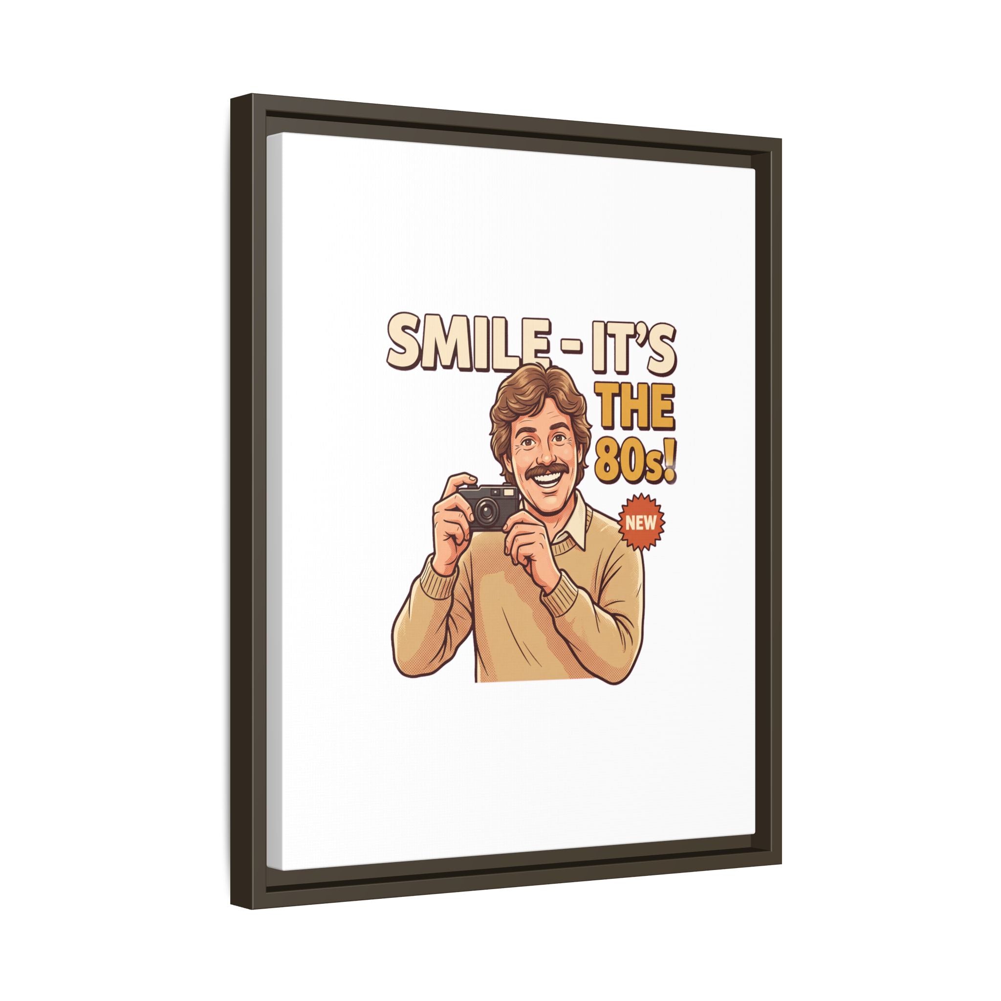 Smile It's the 80s Retro Photographer Poster | Canvas