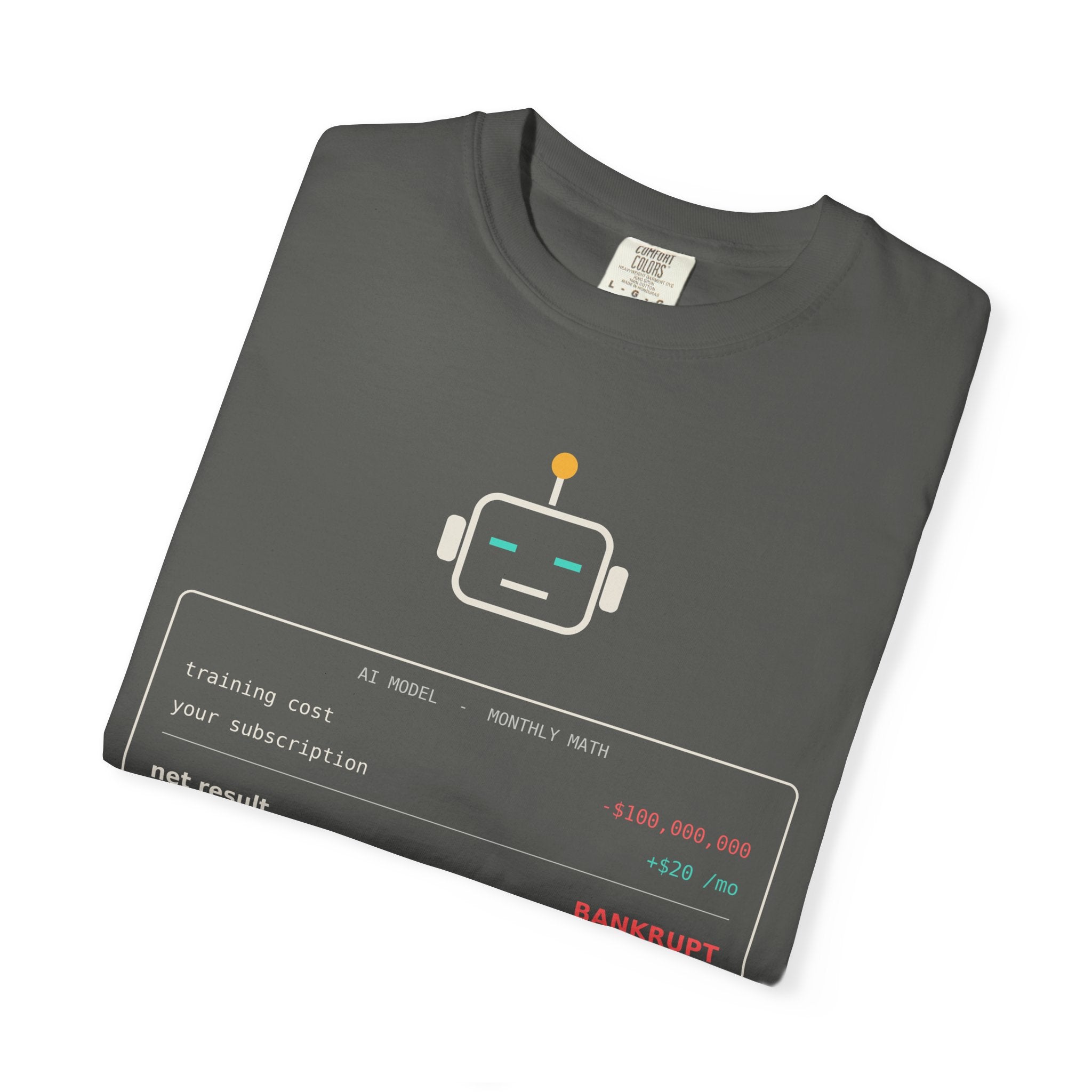 The Math Isn't Mathing Funny AI T-Shirt, AI Economics Meme Tee, Programmer Gift, Tech Startup Humor Shirt, Developer Nerd Gift