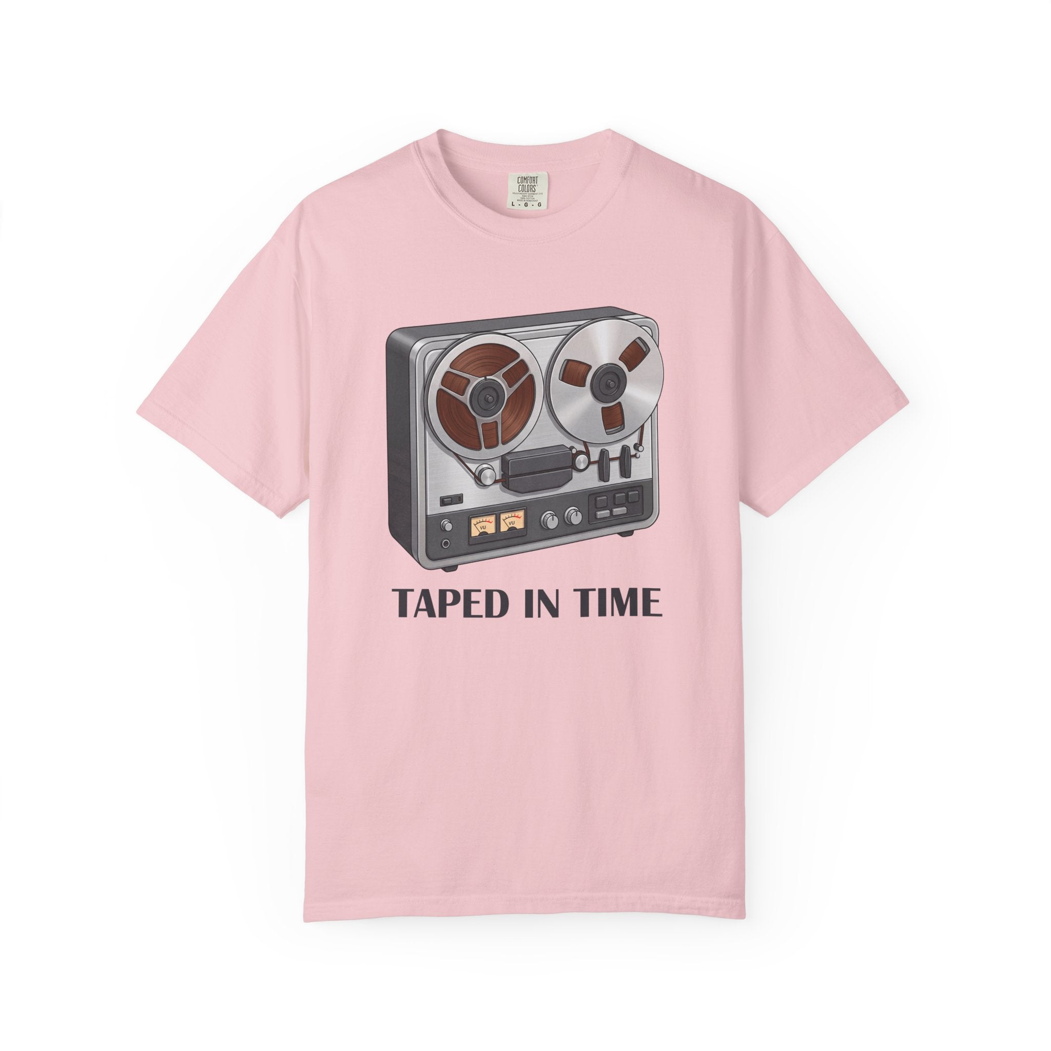 Taped In Time Reel-to-Reel Tape Recorder T-shirt | Vintage Audio Tee