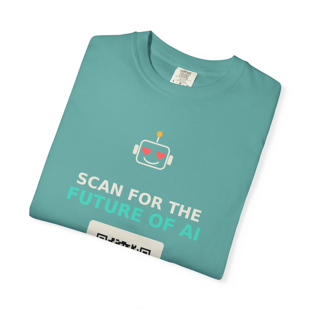 Scan for the Future of AI Funny QR Code T Shirt, Prank Meme Tee, Programmer Gift, Tech Humor Shirt, Nerd Gift for Coders and AI Fans