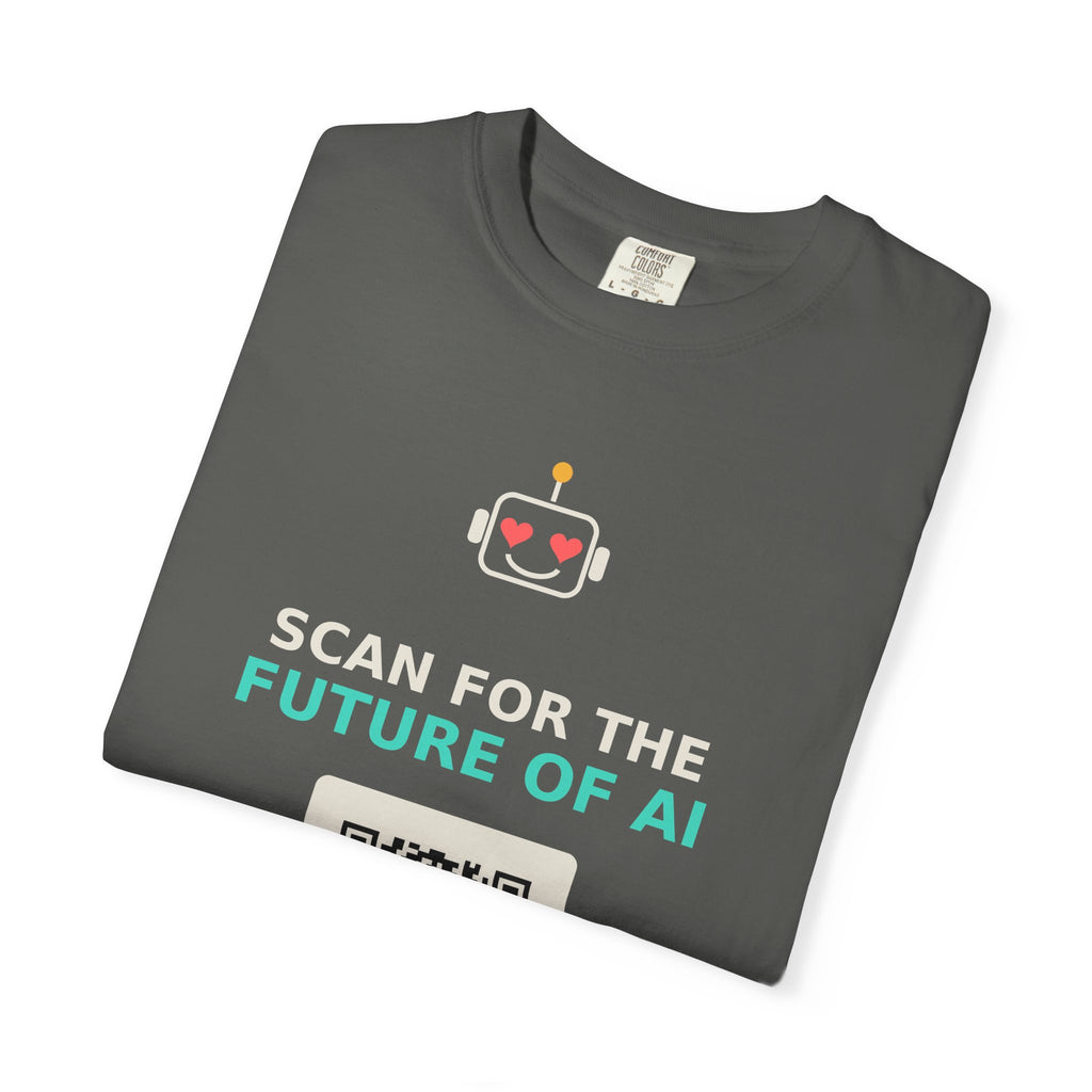 Scan for the Future of AI Funny QR Code T Shirt, Prank Meme Tee, Programmer Gift, Tech Humor Shirt, Nerd Gift for Coders and AI Fans