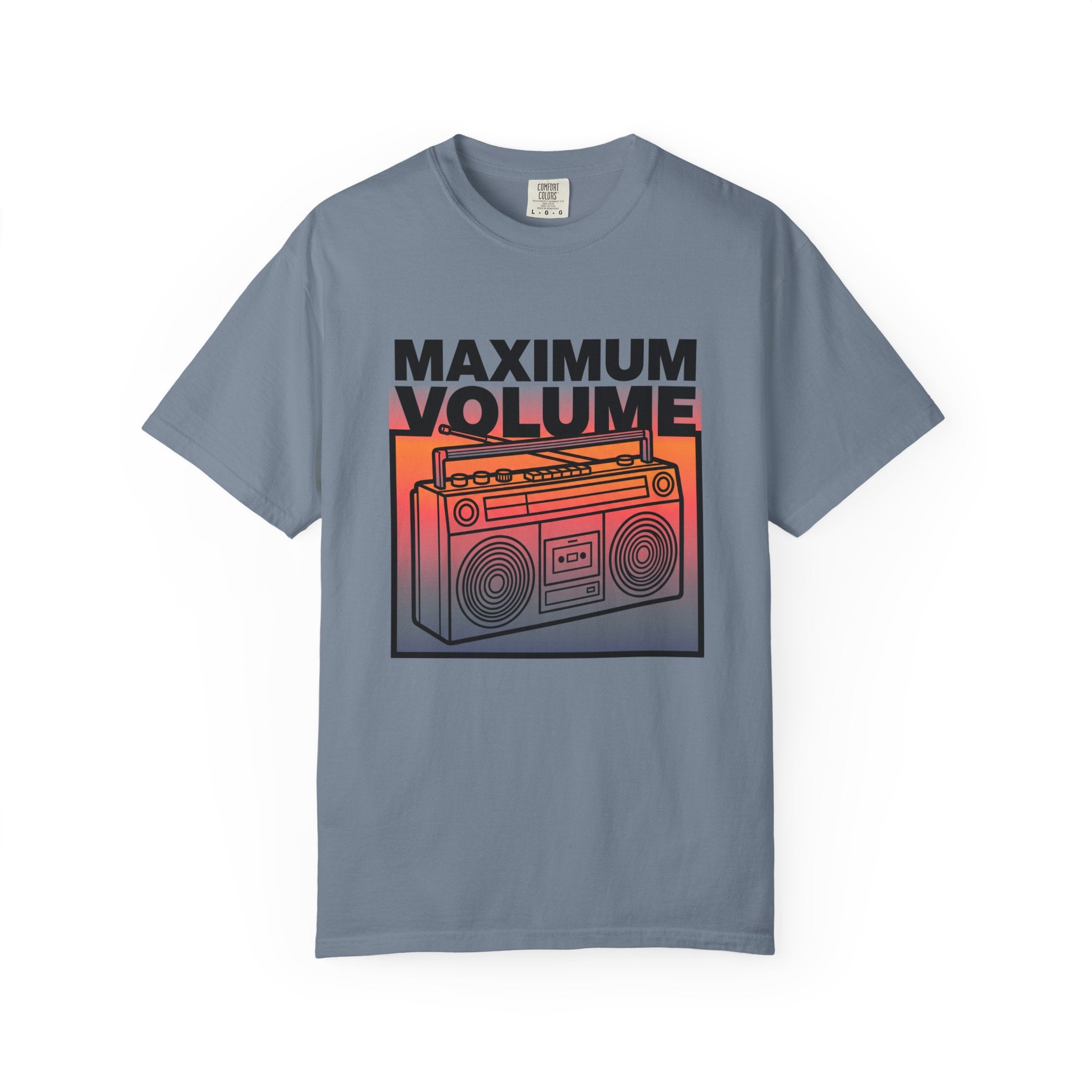 Maximum Volume Boombox T-shirt | Retro Radio Graphic Tee