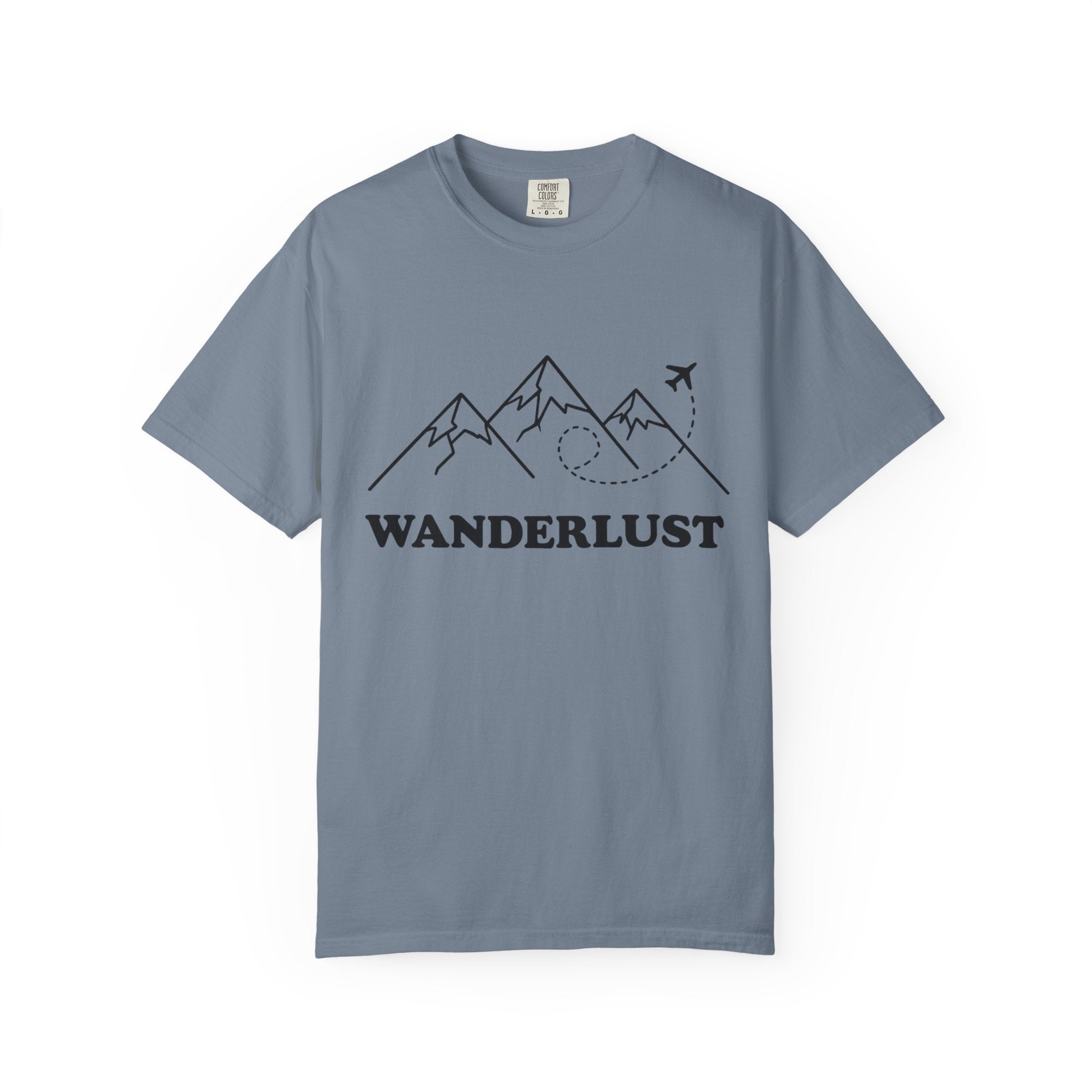 Wanderlust Mountains T-Shirt | Mountain Air Travel Adventure Tee