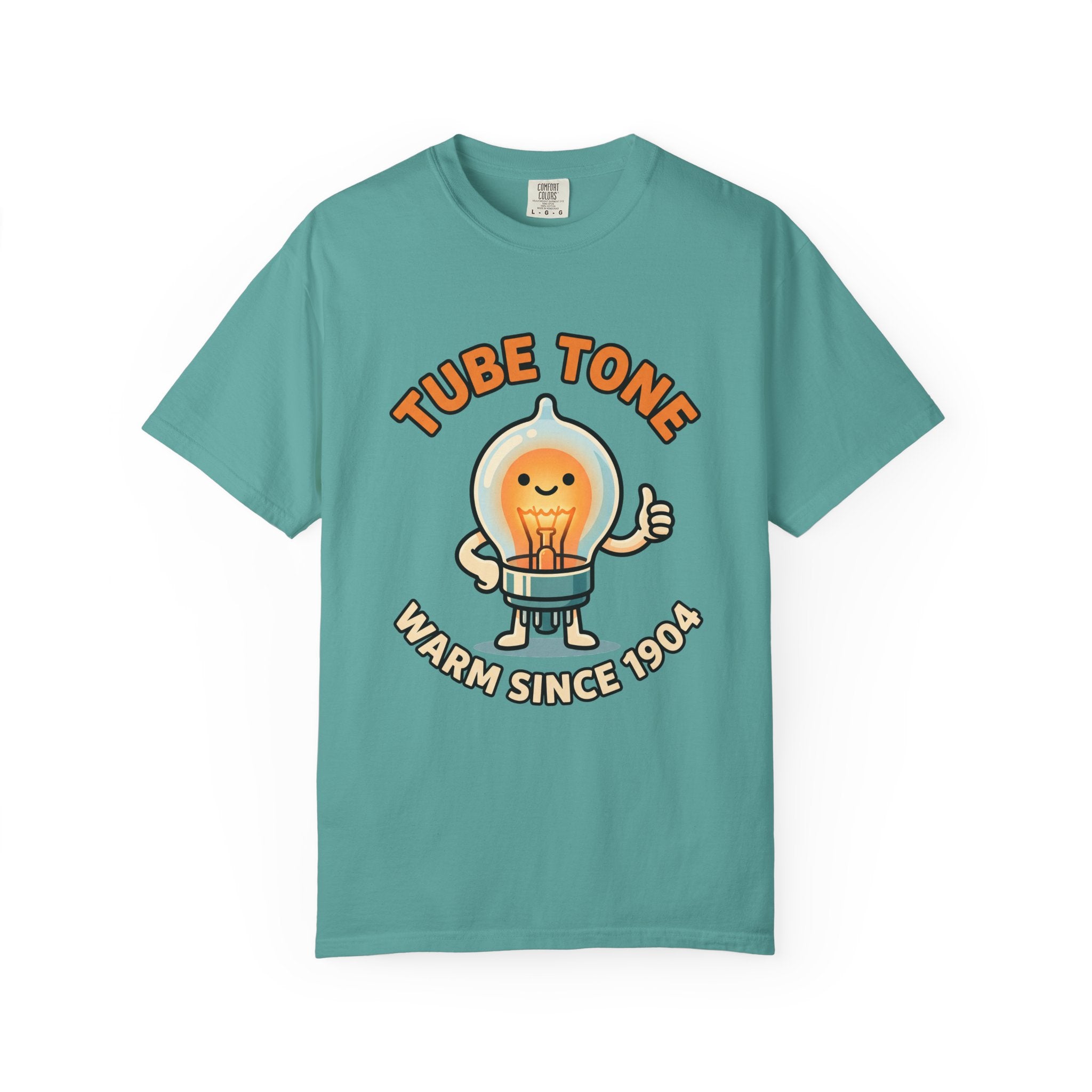 Tube Tone Light Bulb Tee | Vintage Radiant Lamp Illustration, Warm Since 1904