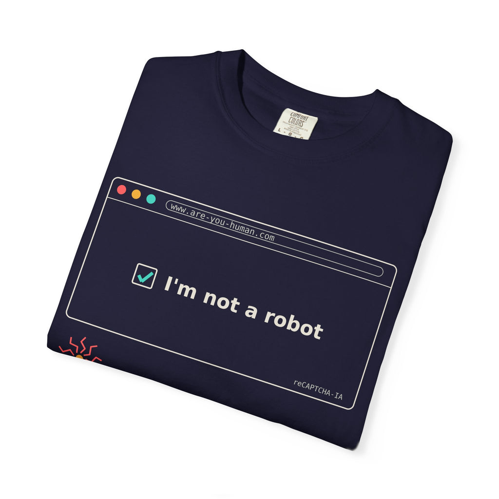 I'm Not a Robot Funny AI T-Shirt, CAPTCHA Meme Tee, Prompt Engineer Gift, Programmer Developer Shirt, AI Humor for Coders and Nerds