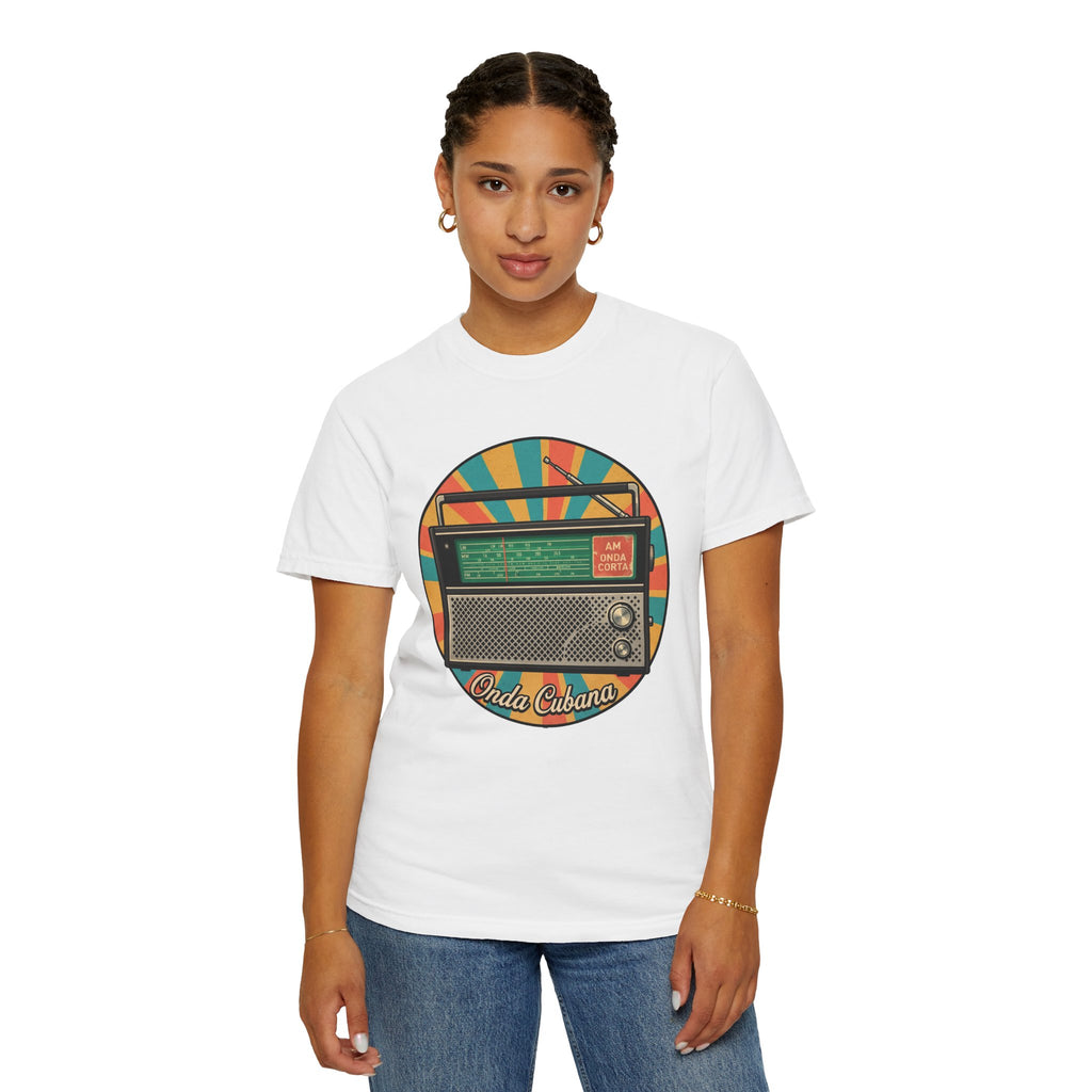 Vintage Radio T-Shirt — Retro 'Olde Cubana' Graphic Tee