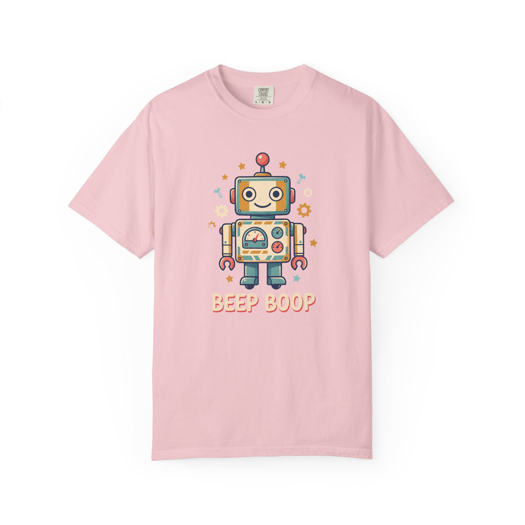 Retro Cartoon Robot Beep Boop T-Shirt | Cute Robot Graphic Tee