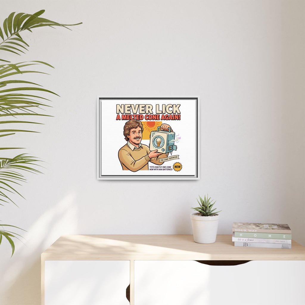 Never Lick a Melted Cone Again Poster Print