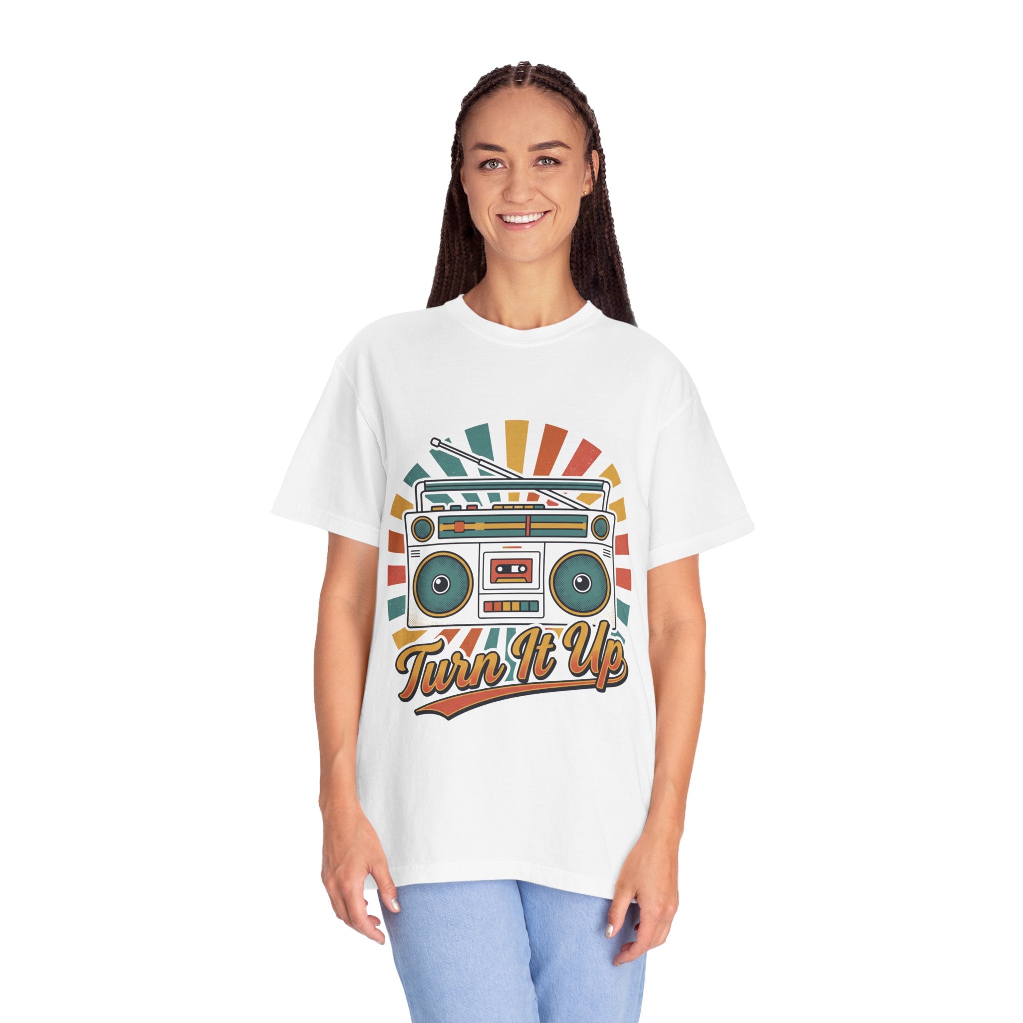 80s Boombox Retro Music Tee | Vintage Ghetto Blaster Shirt
