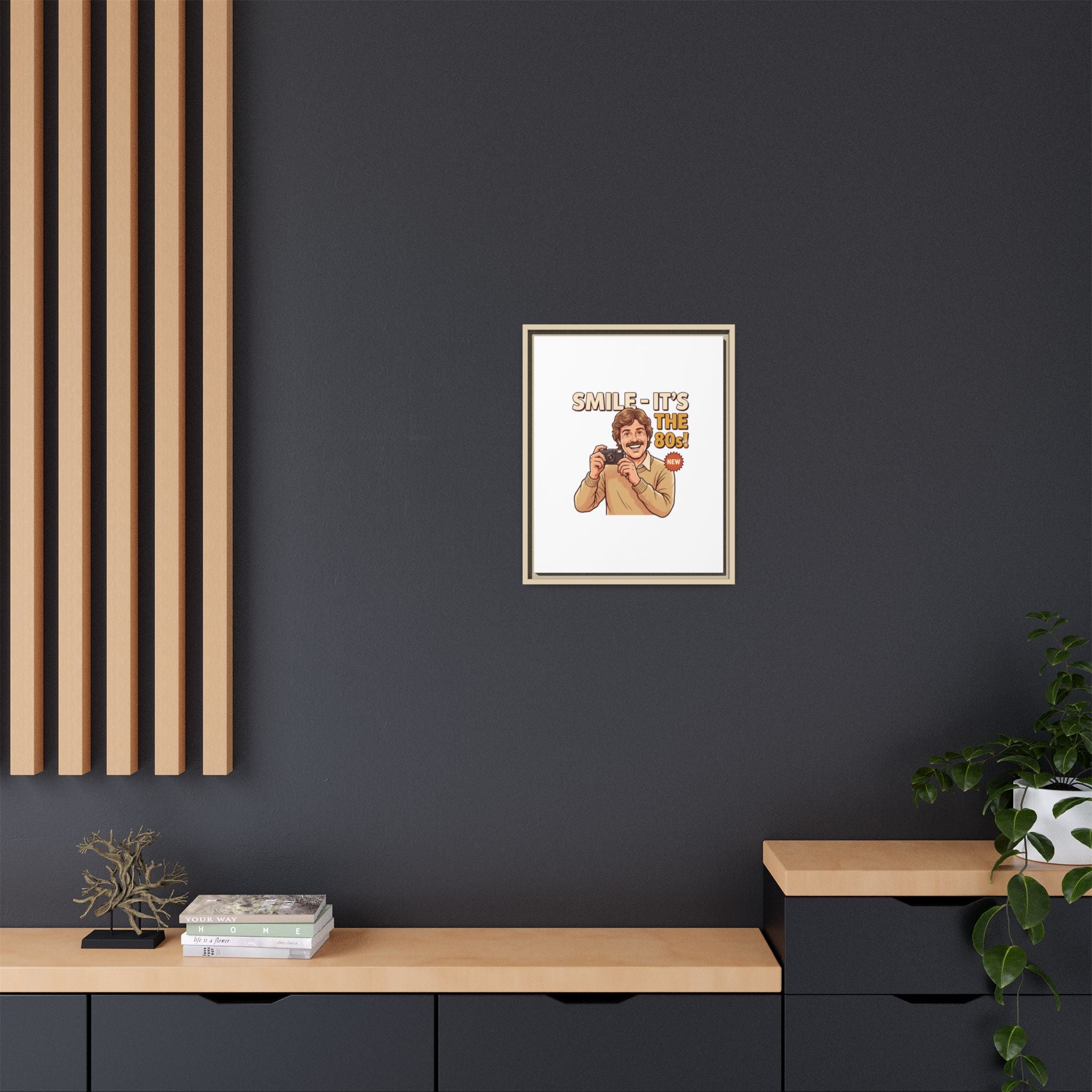 Smile It's the 80s Retro Photographer Poster | Canvas