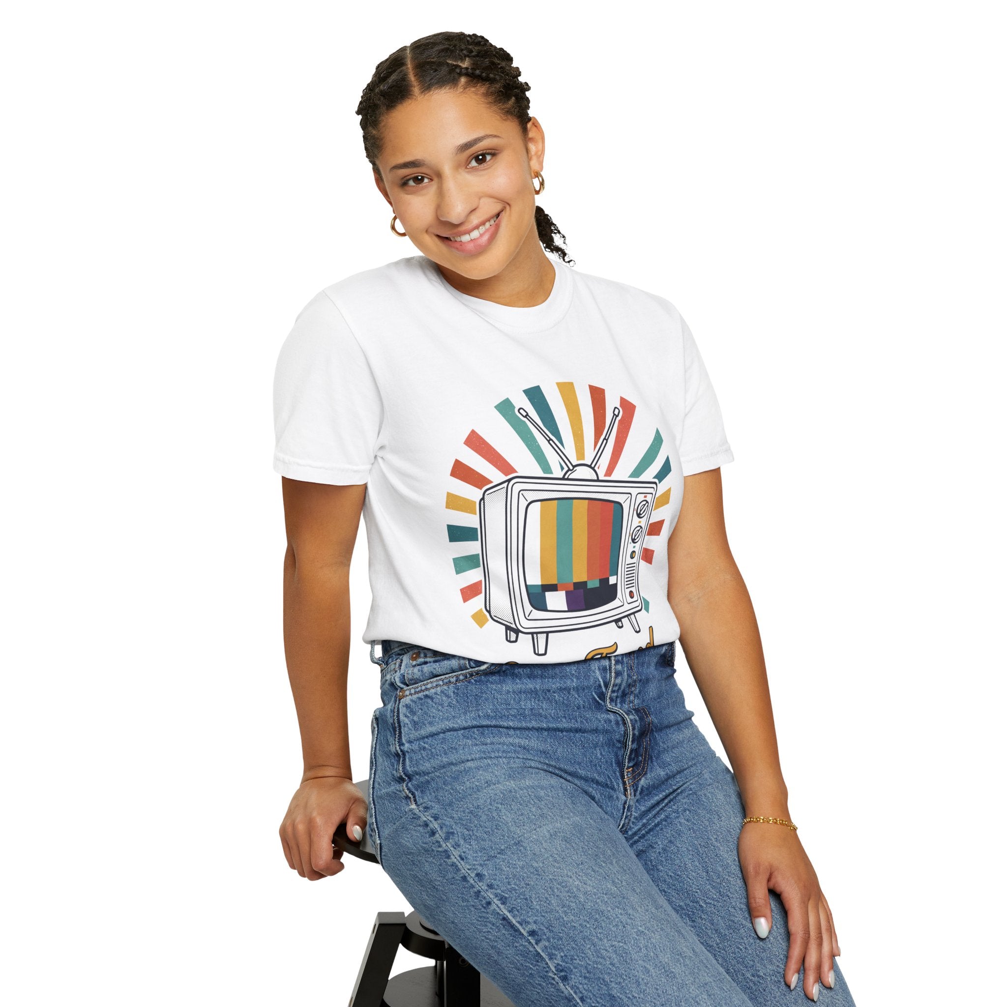 Retro TV Test Pattern T-shirt | Vintage 80s 90s Nostalgia
