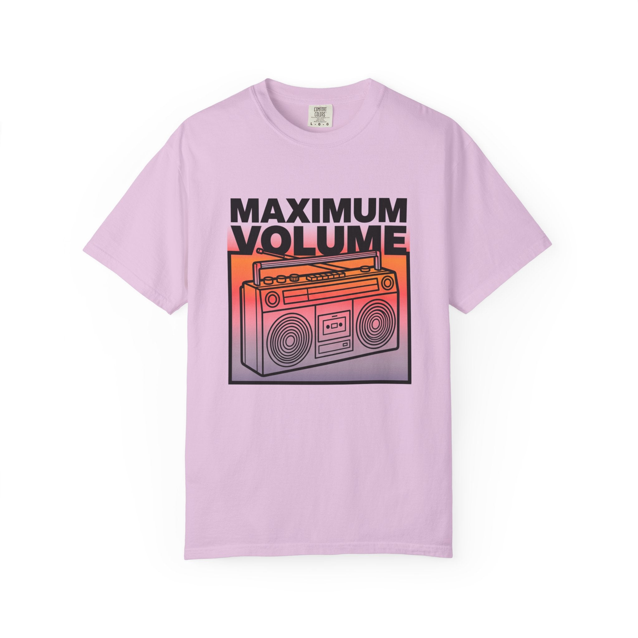 Maximum Volume Boombox T-shirt | Retro Radio Graphic Tee