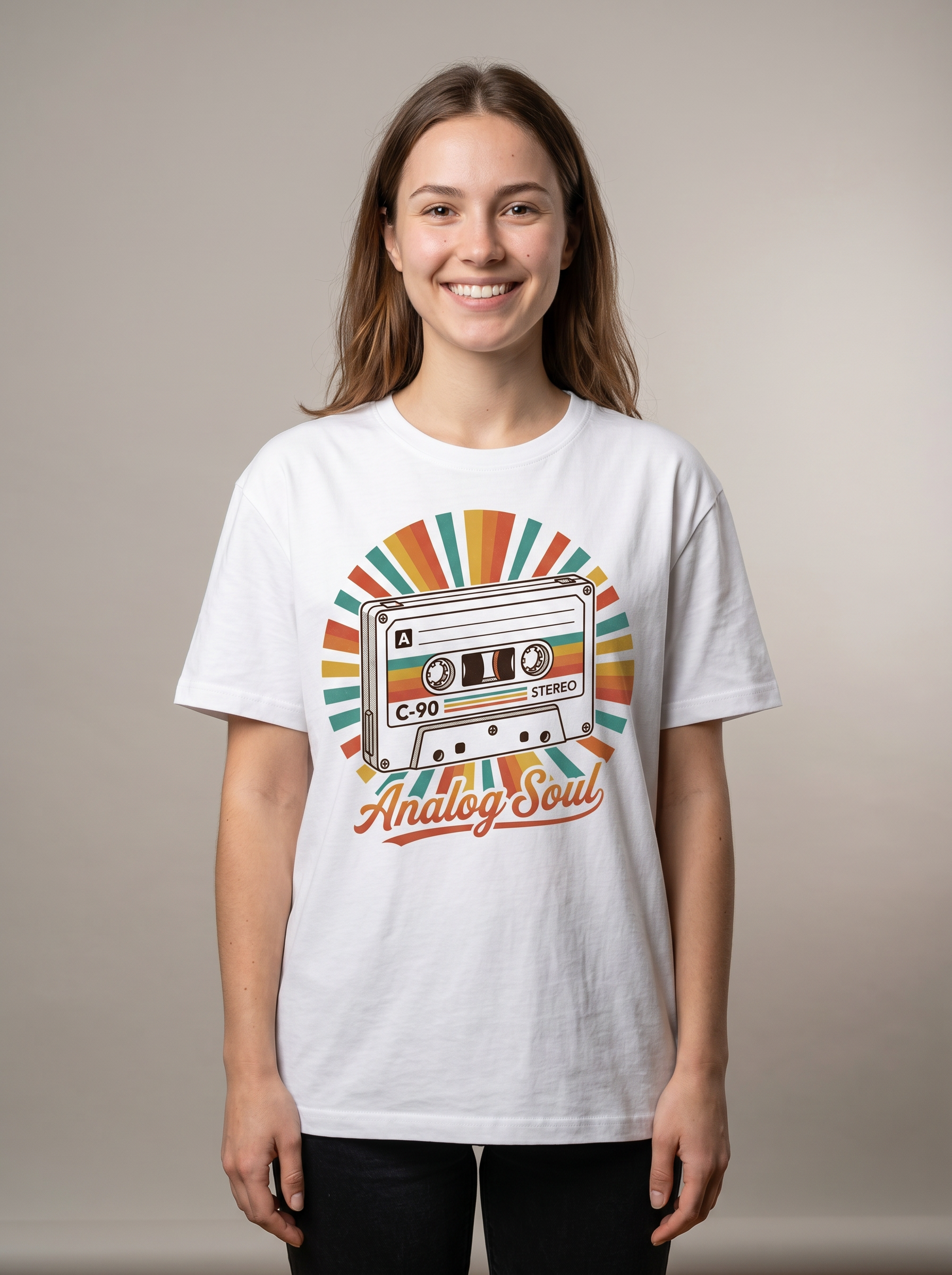 Retro Cassette 'Analog Soul' T-Shirt