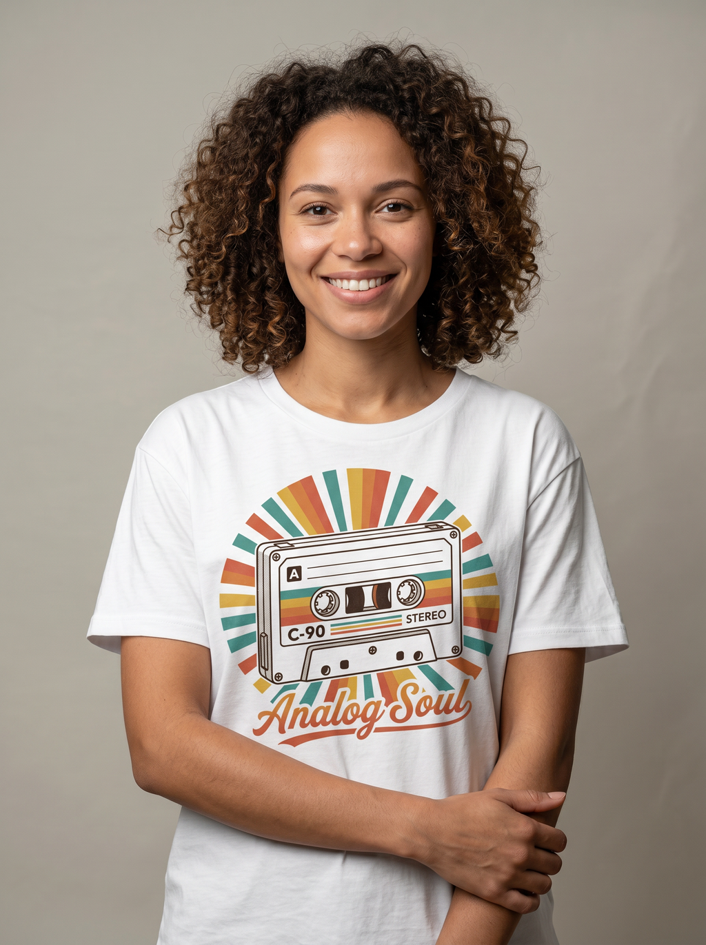 Retro Cassette 'Analog Soul' T-Shirt