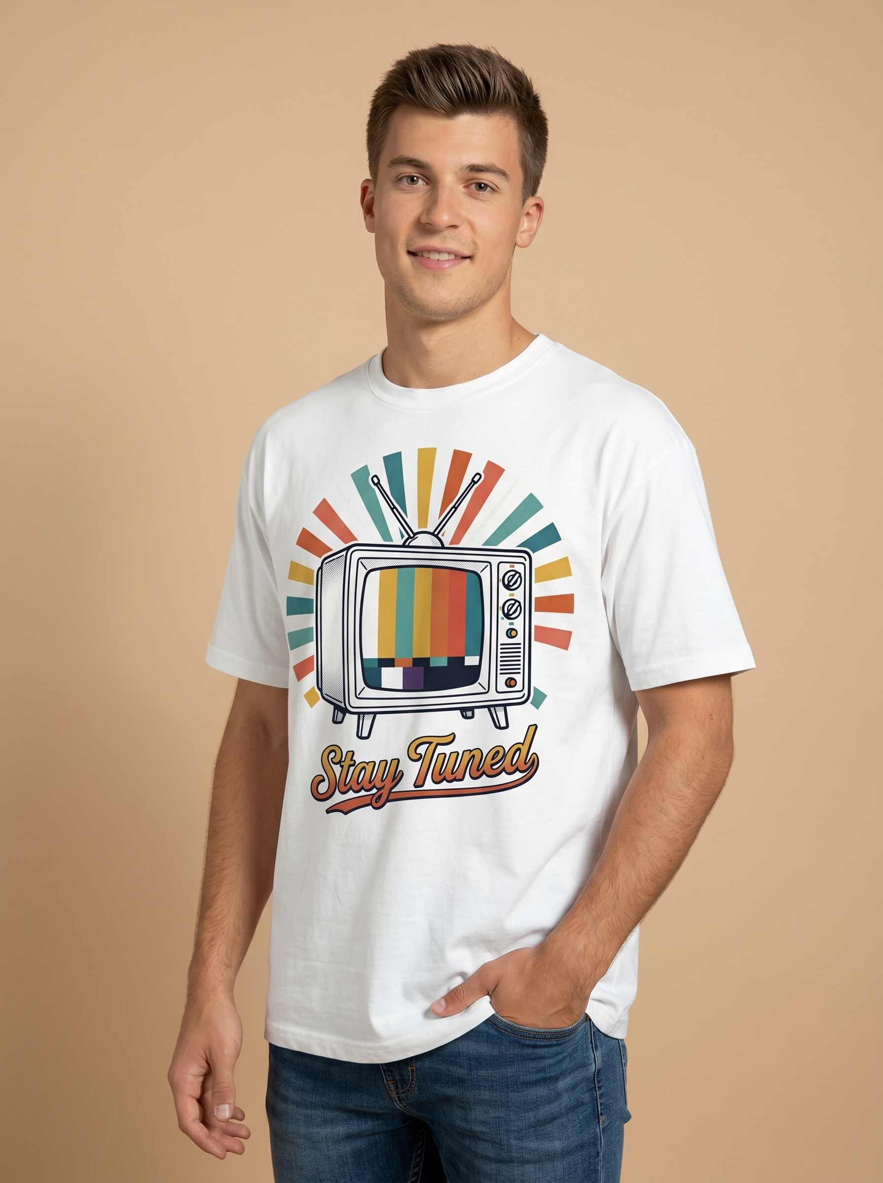 Retro TV "Stay Tuned" T-Shirt