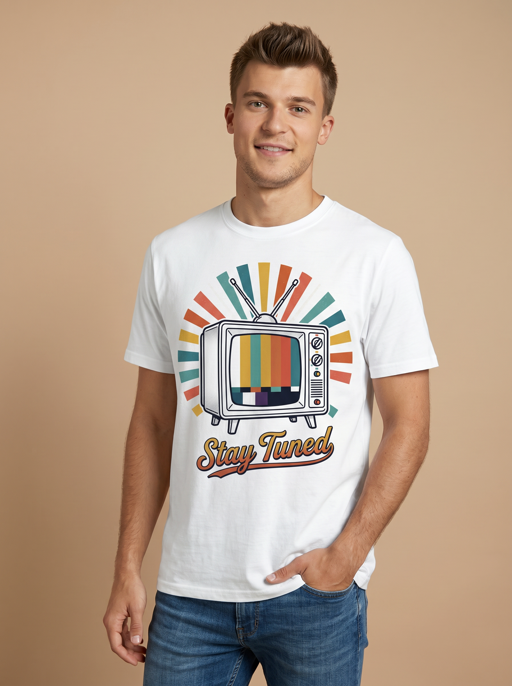 Retro TV "Stay Tuned" T-Shirt