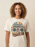 Retro Boombox 'Turn It Up' T-Shirt