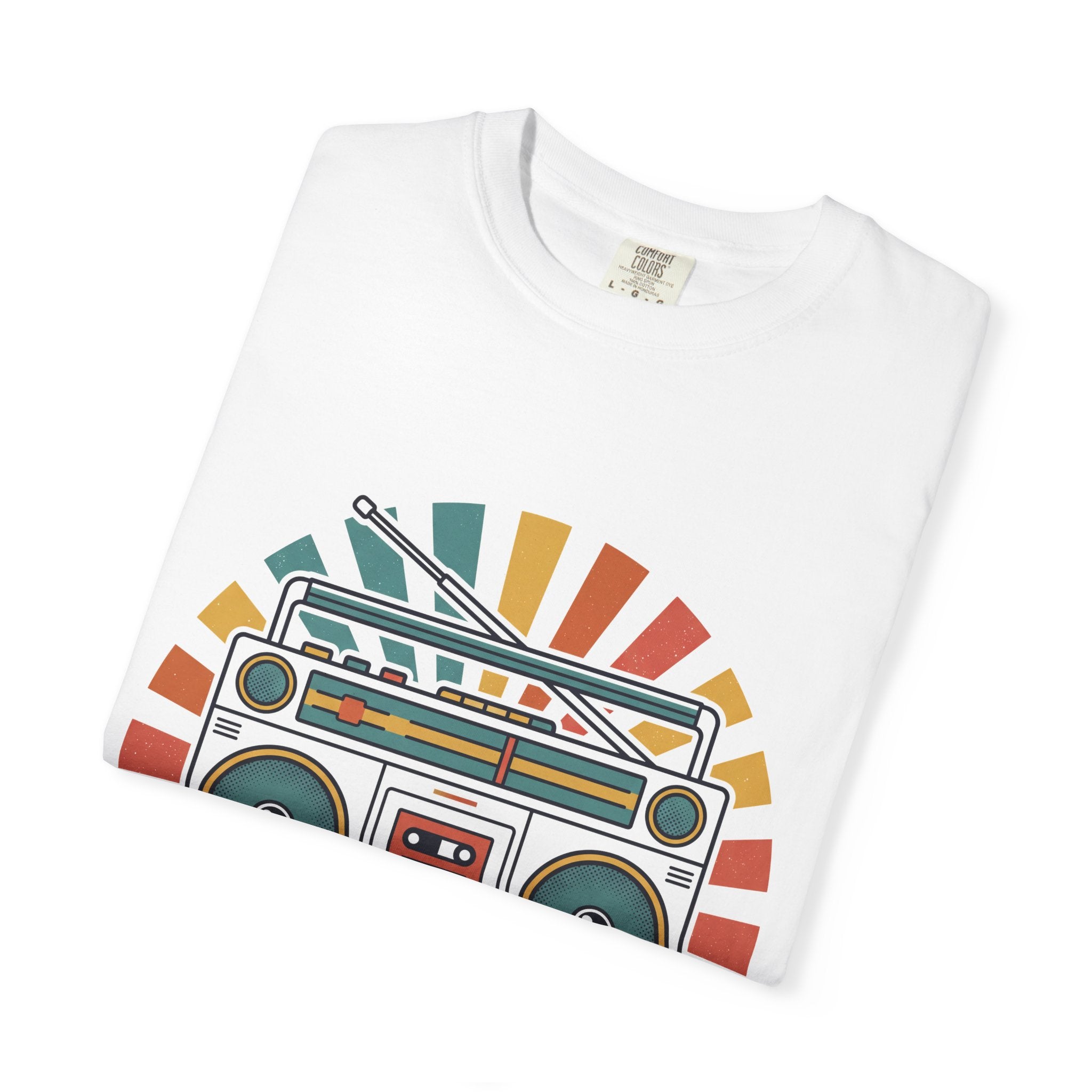80s Boombox Retro Music Tee | Vintage Ghetto Blaster Shirt