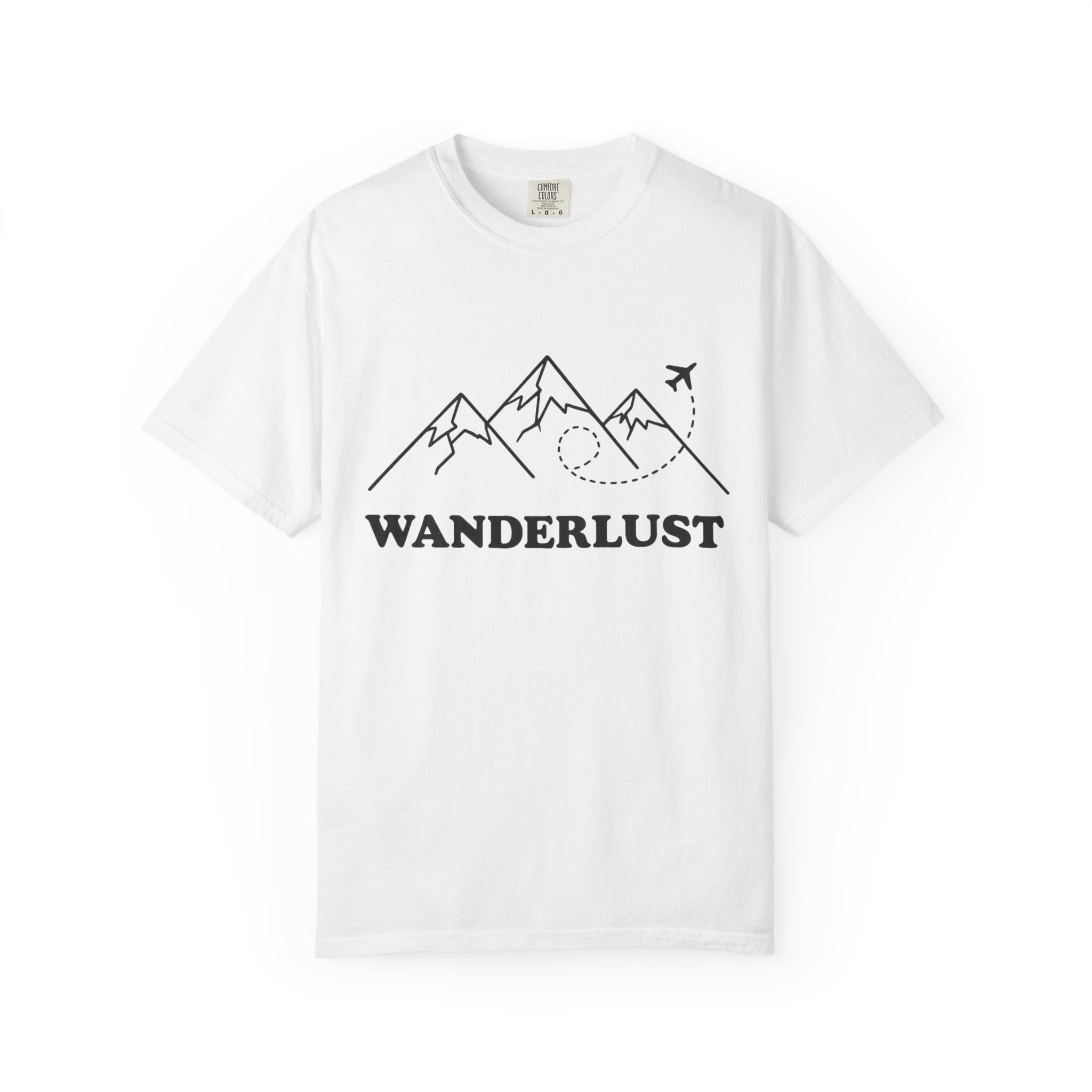 Wanderlust Mountains T-Shirt | Mountain Air Travel Adventure Tee