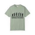 Survival of the Laziest T-shirt | Evolution Humorous Graphic Tee