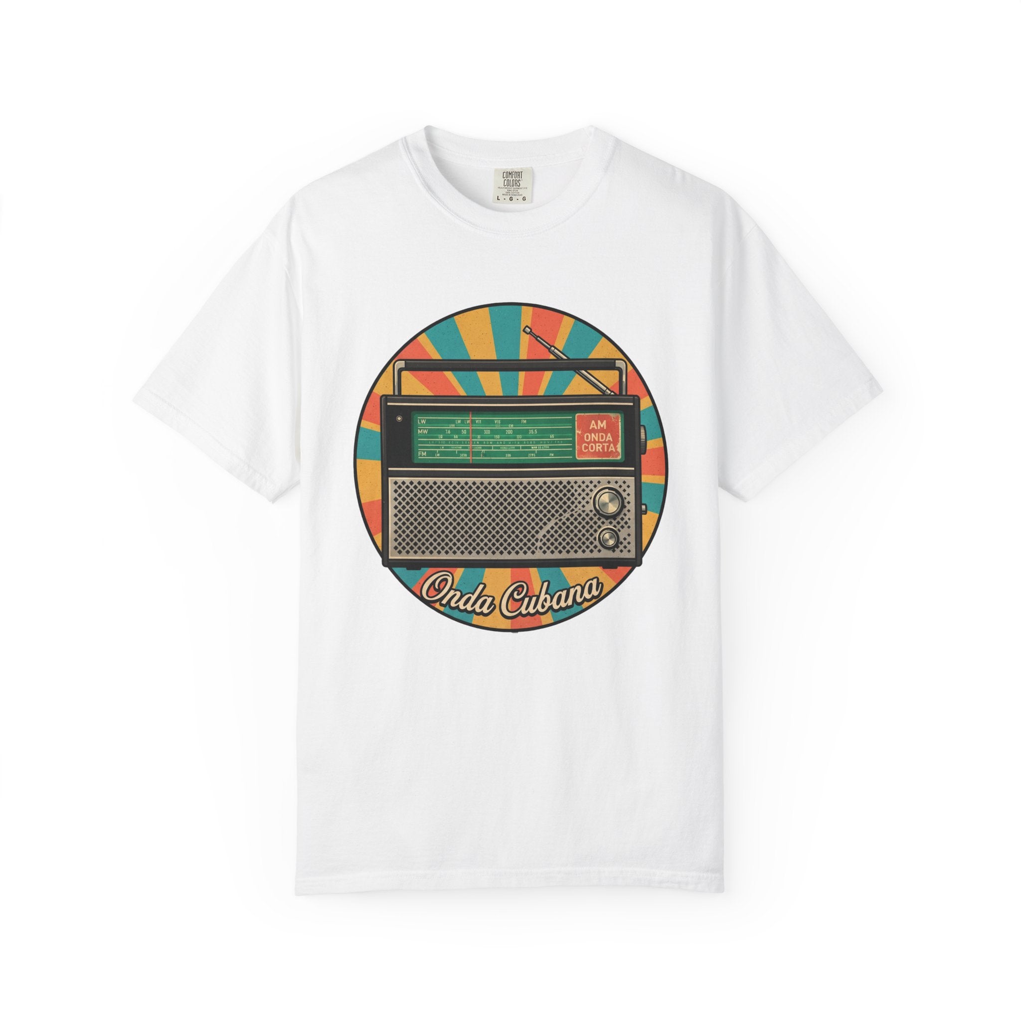 Onda Cubana Retro Radio T-shirt | Vintage Cuban Radio Graphic Tee