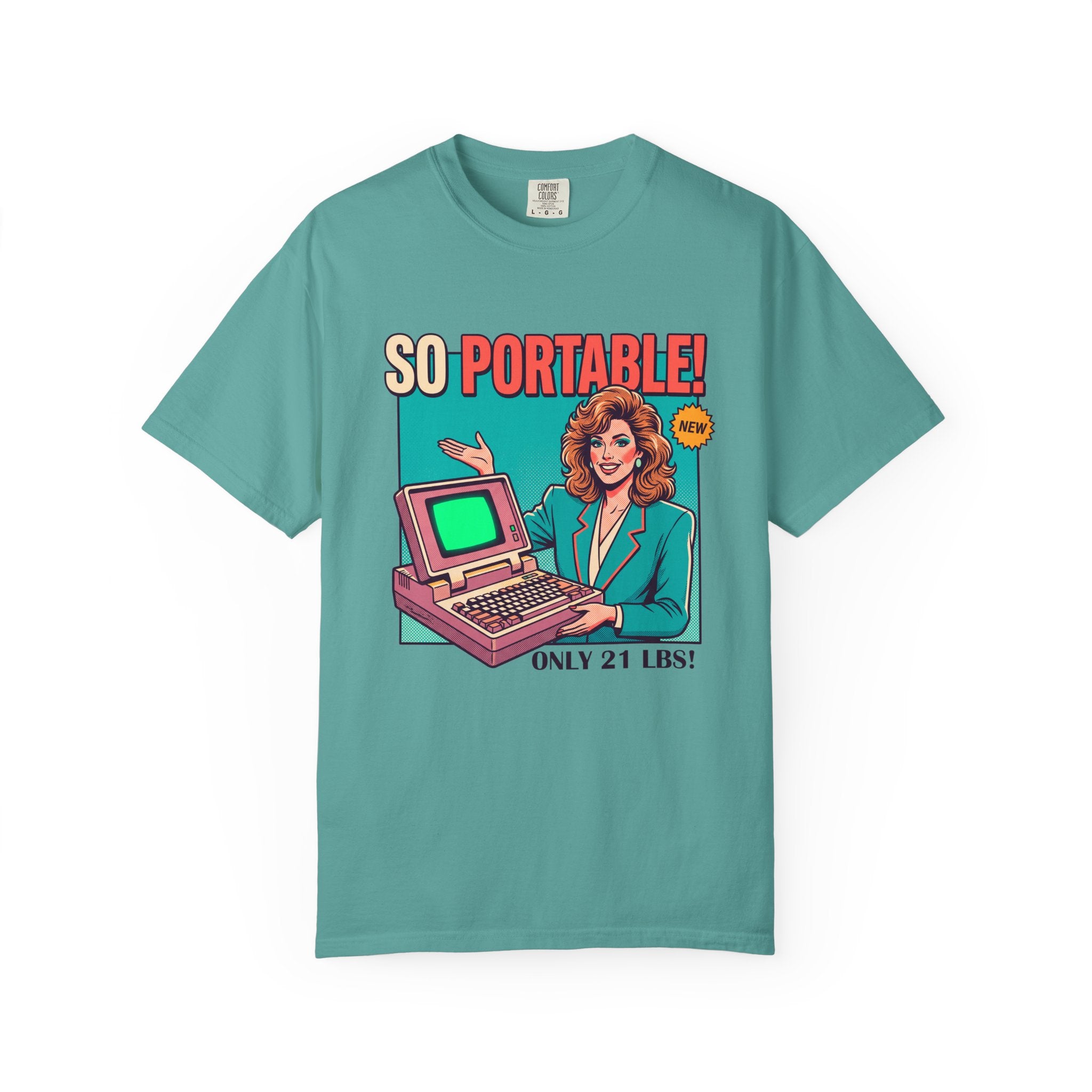 So Portable Retro Computer Tee | Vintage 80s Laptop Graphic T-Shirt