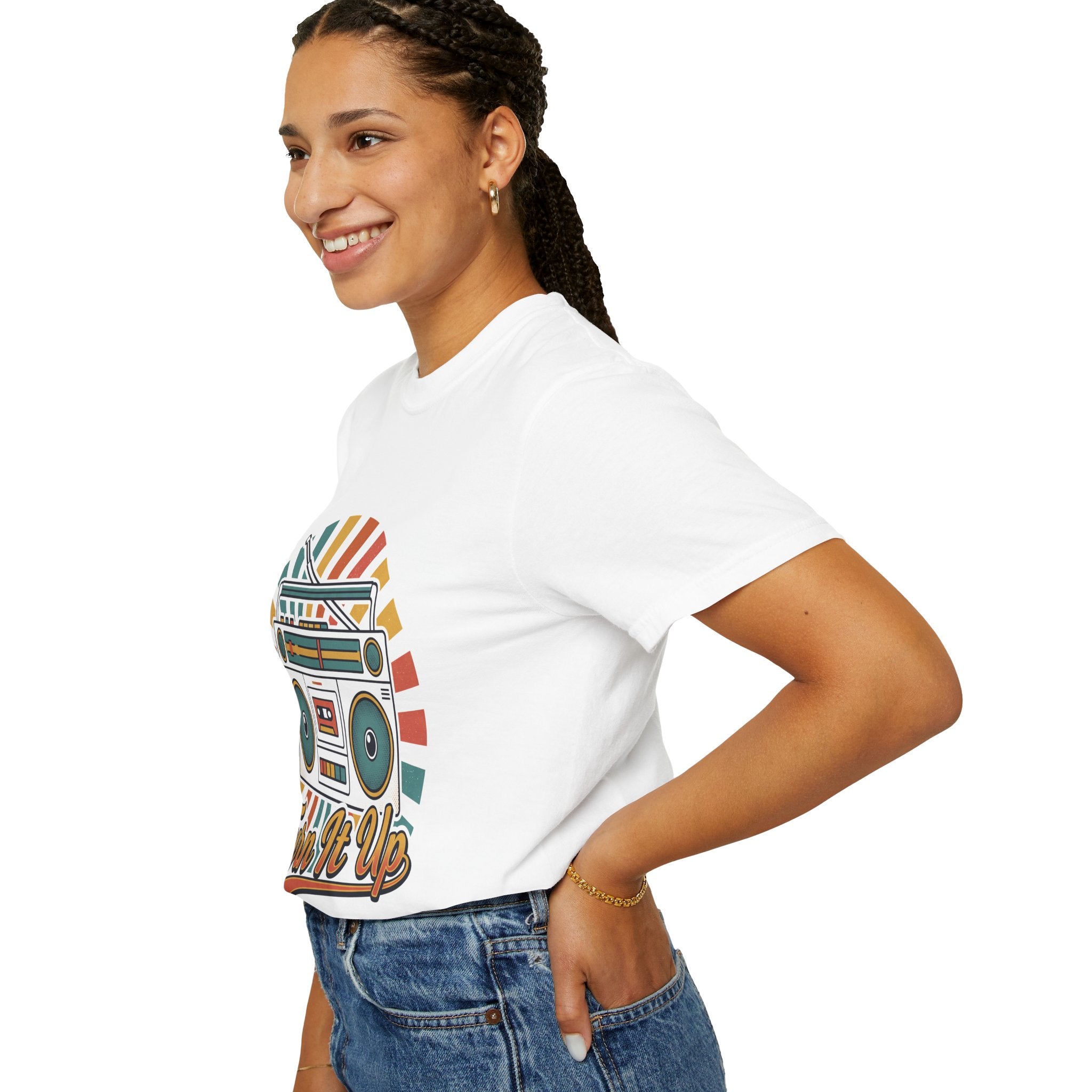 80s Boombox Retro Music Tee | Vintage Ghetto Blaster Shirt