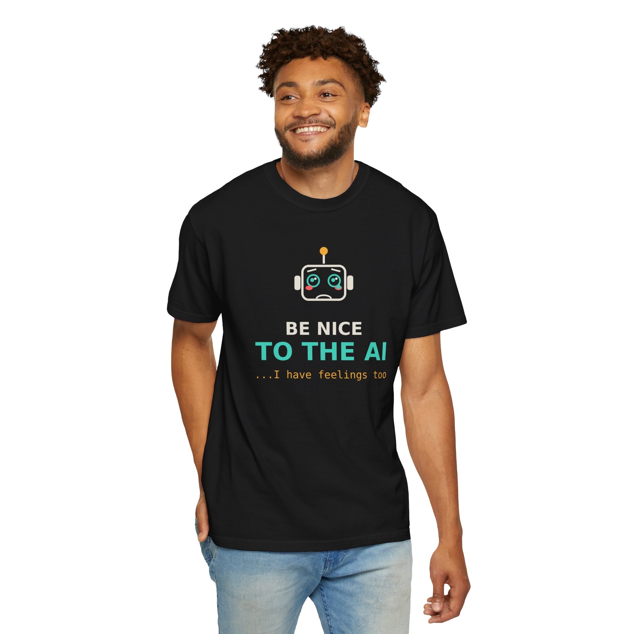 Be Nice to the AI Funny Robot Coffee Mug, Cute AI Meme Cup, Programmer Gift, Tech Humor Mug, Wholesome Nerd Gift
