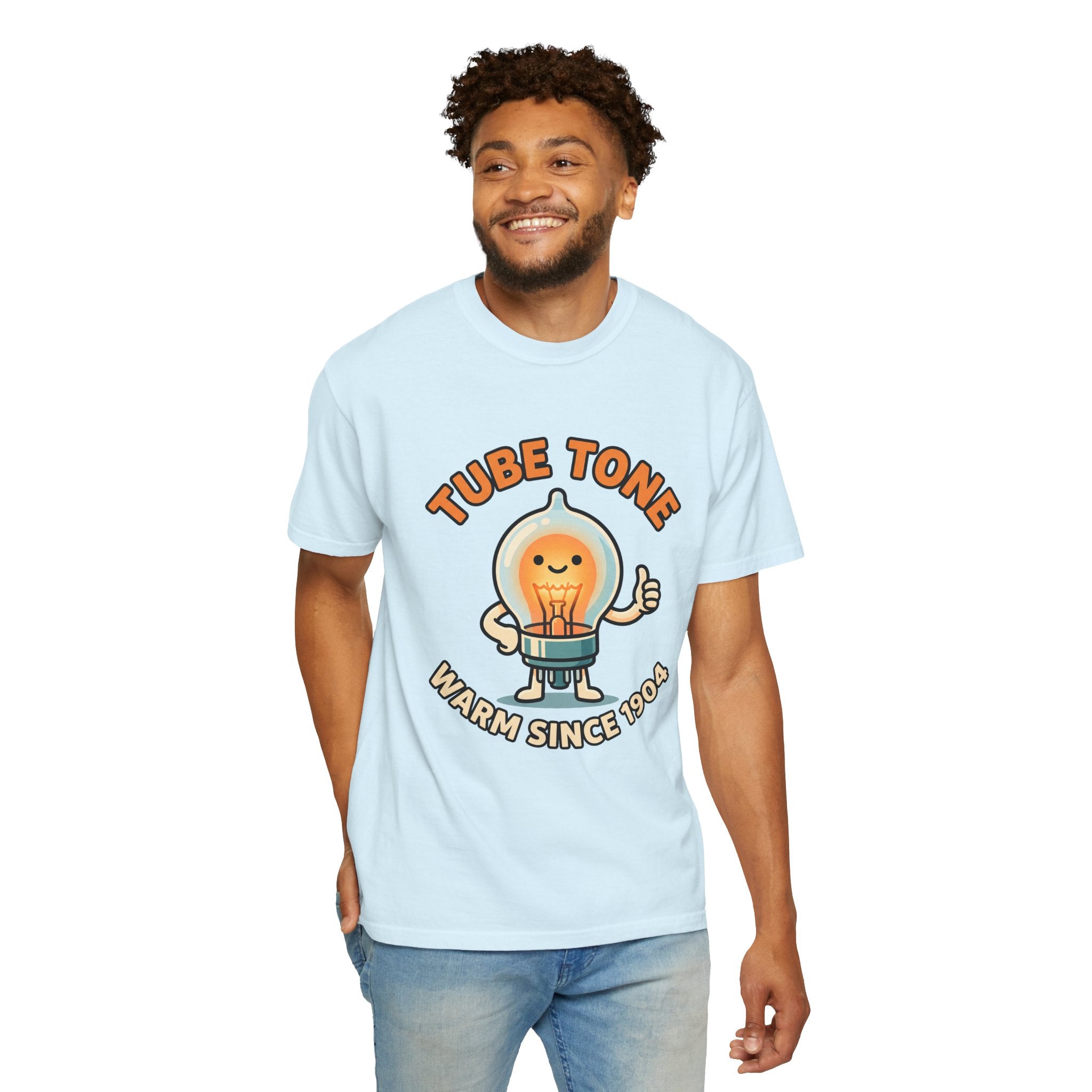 Tube Tone Light Bulb Tee | Vintage Radiant Lamp Illustration, Warm Since 1904