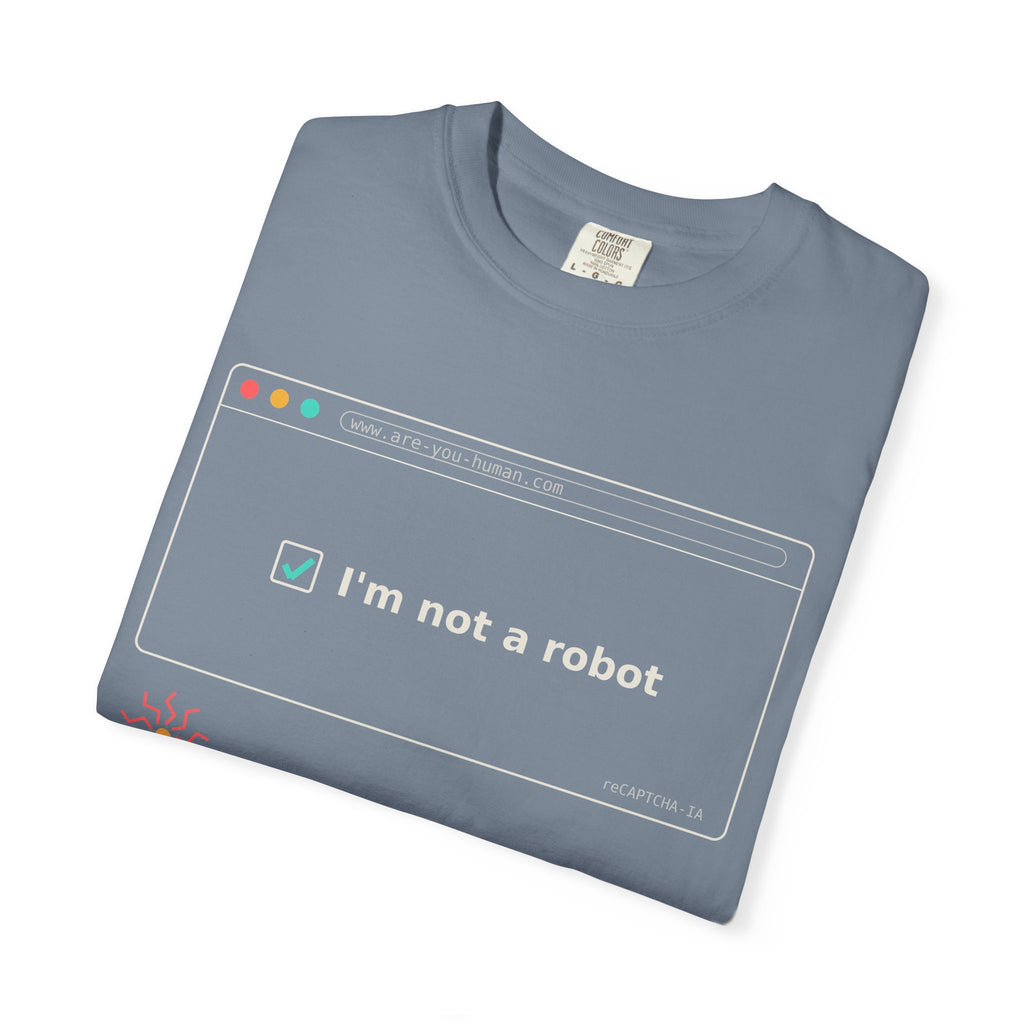 I'm Not a Robot Funny AI T-Shirt, CAPTCHA Meme Tee, Prompt Engineer Gift, Programmer Developer Shirt, AI Humor for Coders and Nerds
