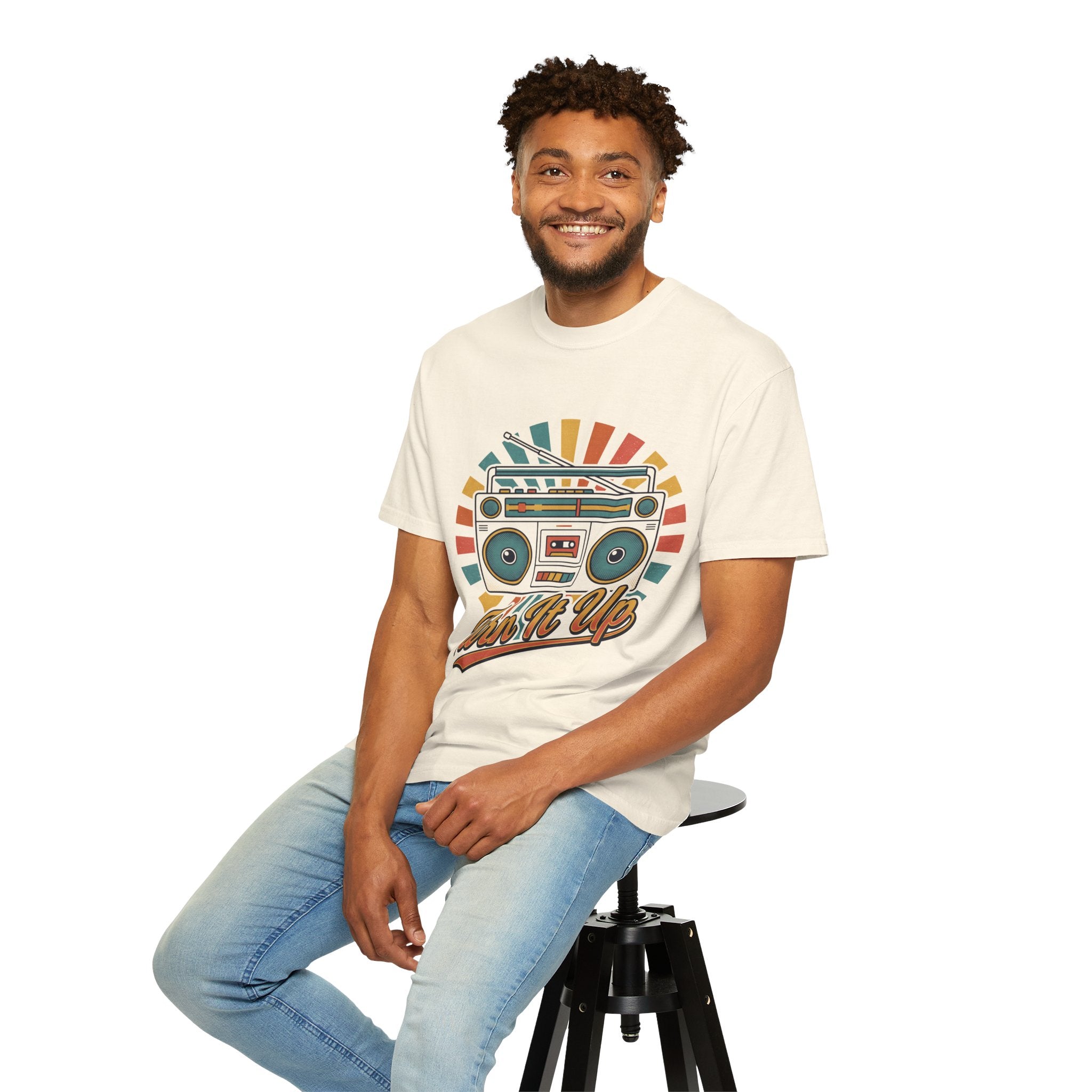 80s Boombox Retro Music Tee | Vintage Ghetto Blaster Shirt