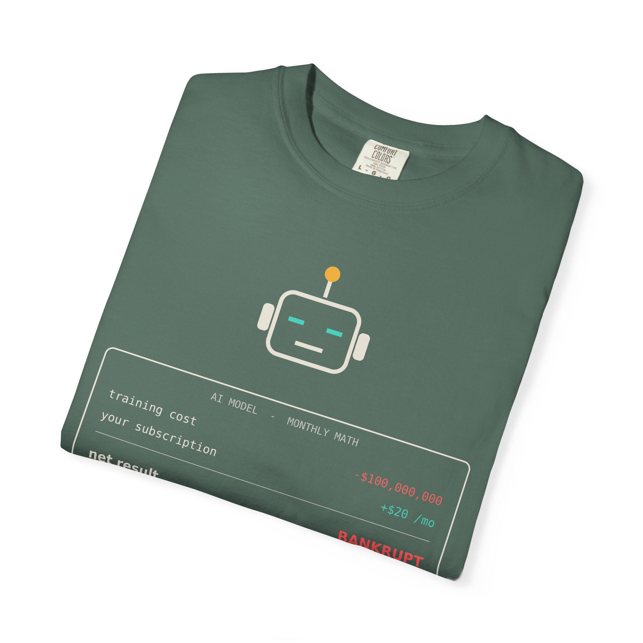 The Math Isn't Mathing Funny AI T-Shirt, AI Economics Meme Tee, Programmer Gift, Tech Startup Humor Shirt, Developer Nerd Gift