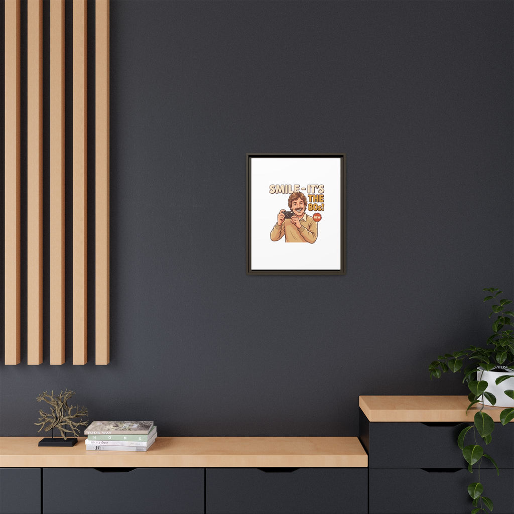 Smile It's the 80s Retro Photographer Poster | Canvas
